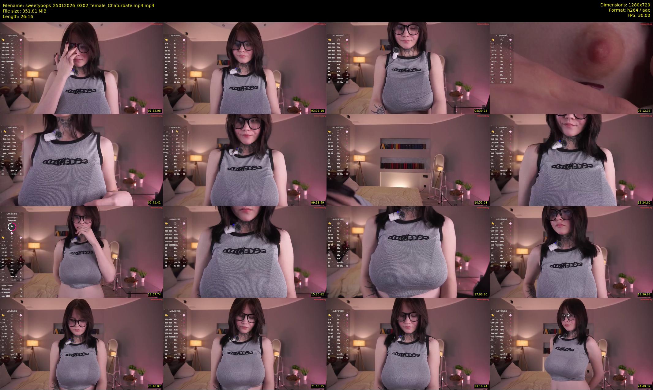 sweetyoops — 27 minute Chaturbate female cam show recording, 720p, Jan 25, 2026