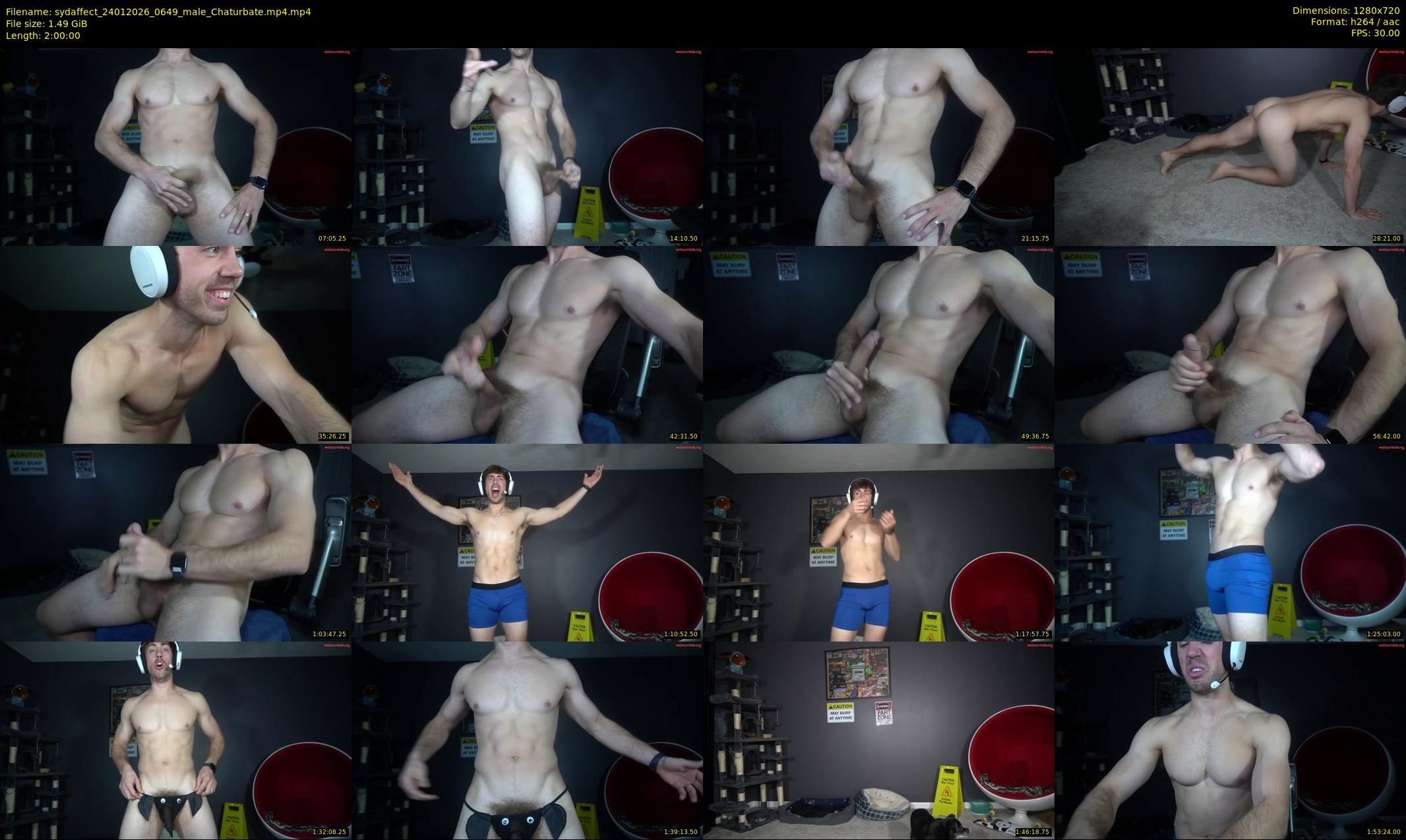 sydaffect — 120 minute Chaturbate male cam show recording, 720p, Jan 24, 2026
