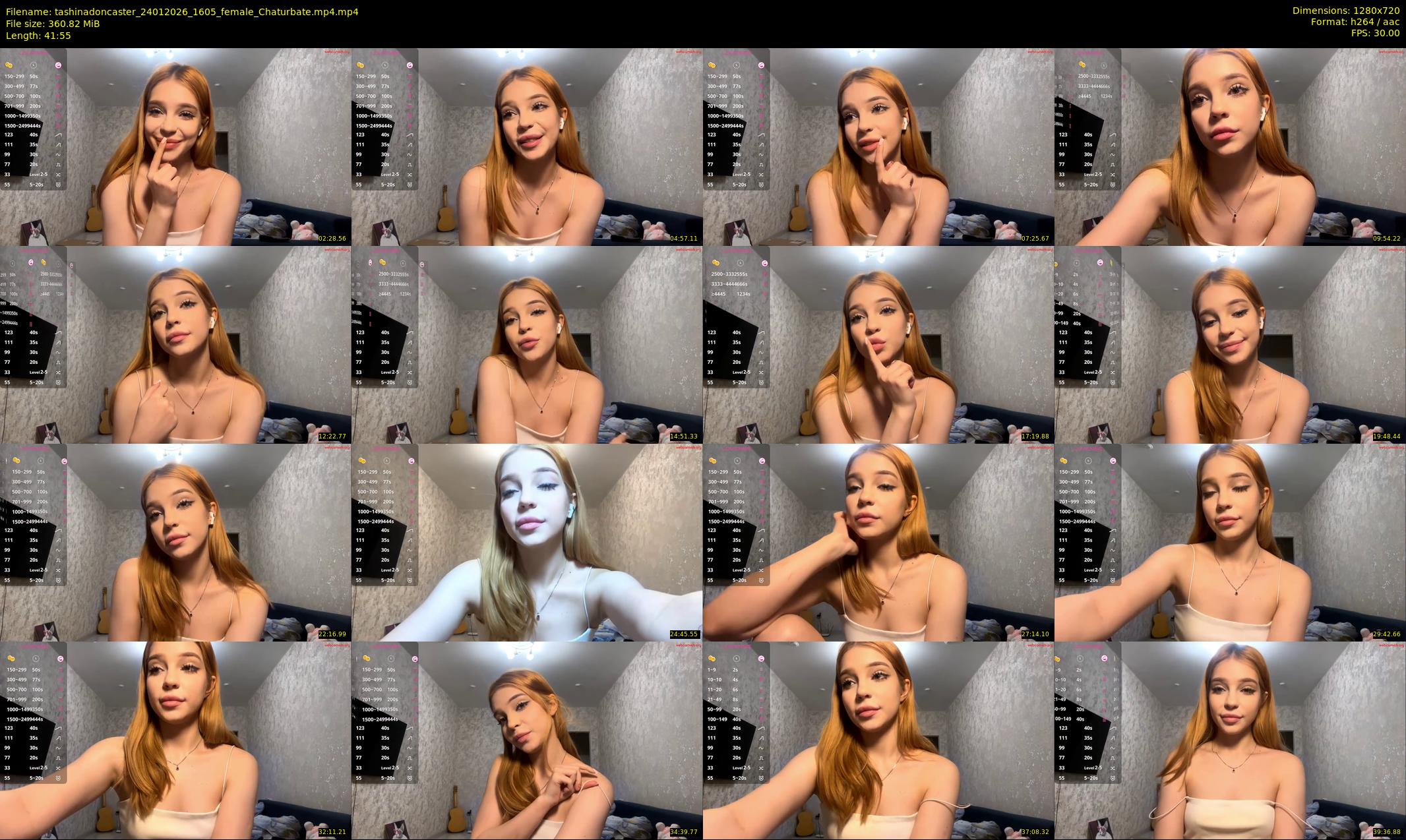 tashinadoncaster — 42 minute Chaturbate female cam show recording, 720p, Jan 24, 2026
