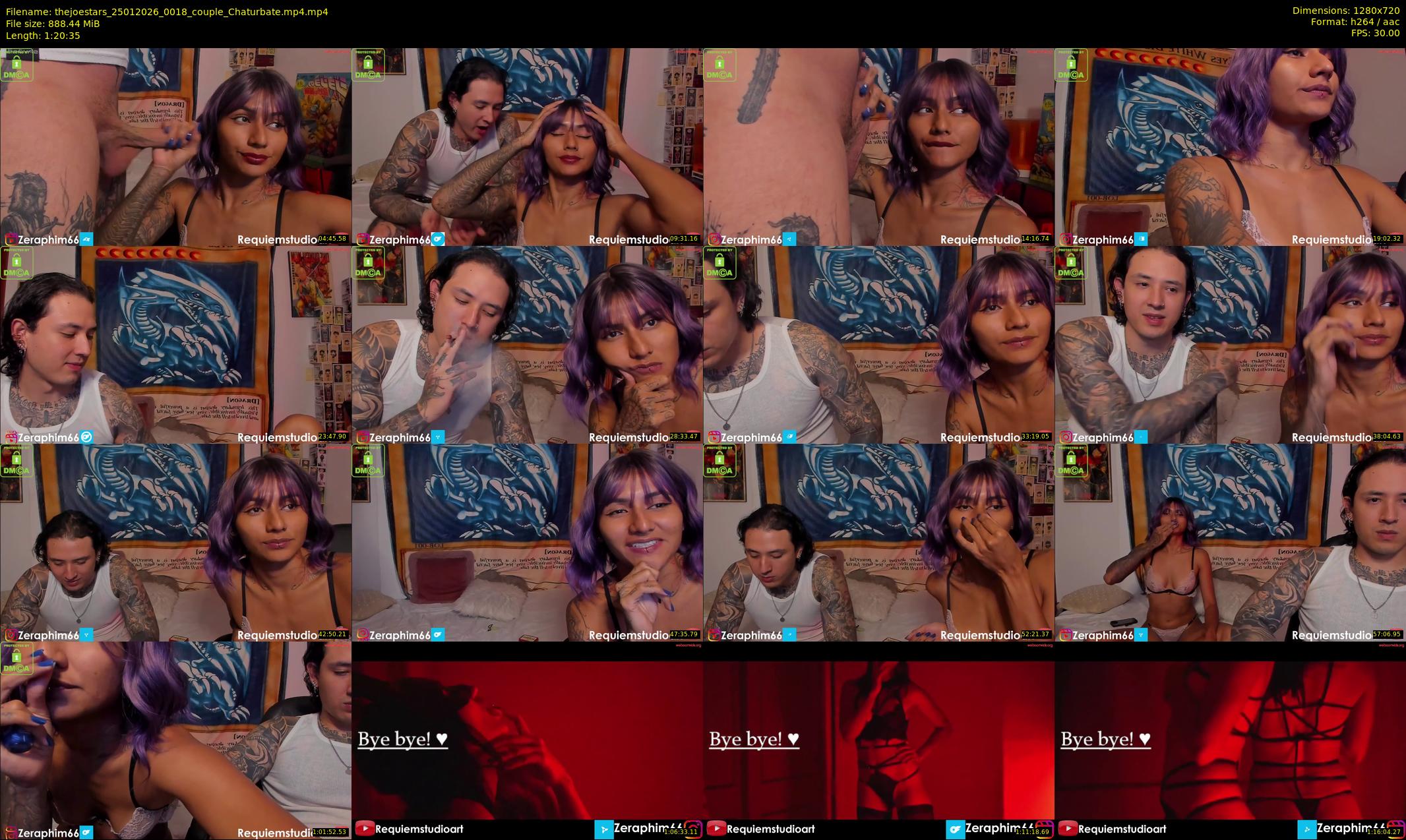 thejoestars — 81 minute Chaturbate couple cam show recording, 720p, Jan 25, 2026