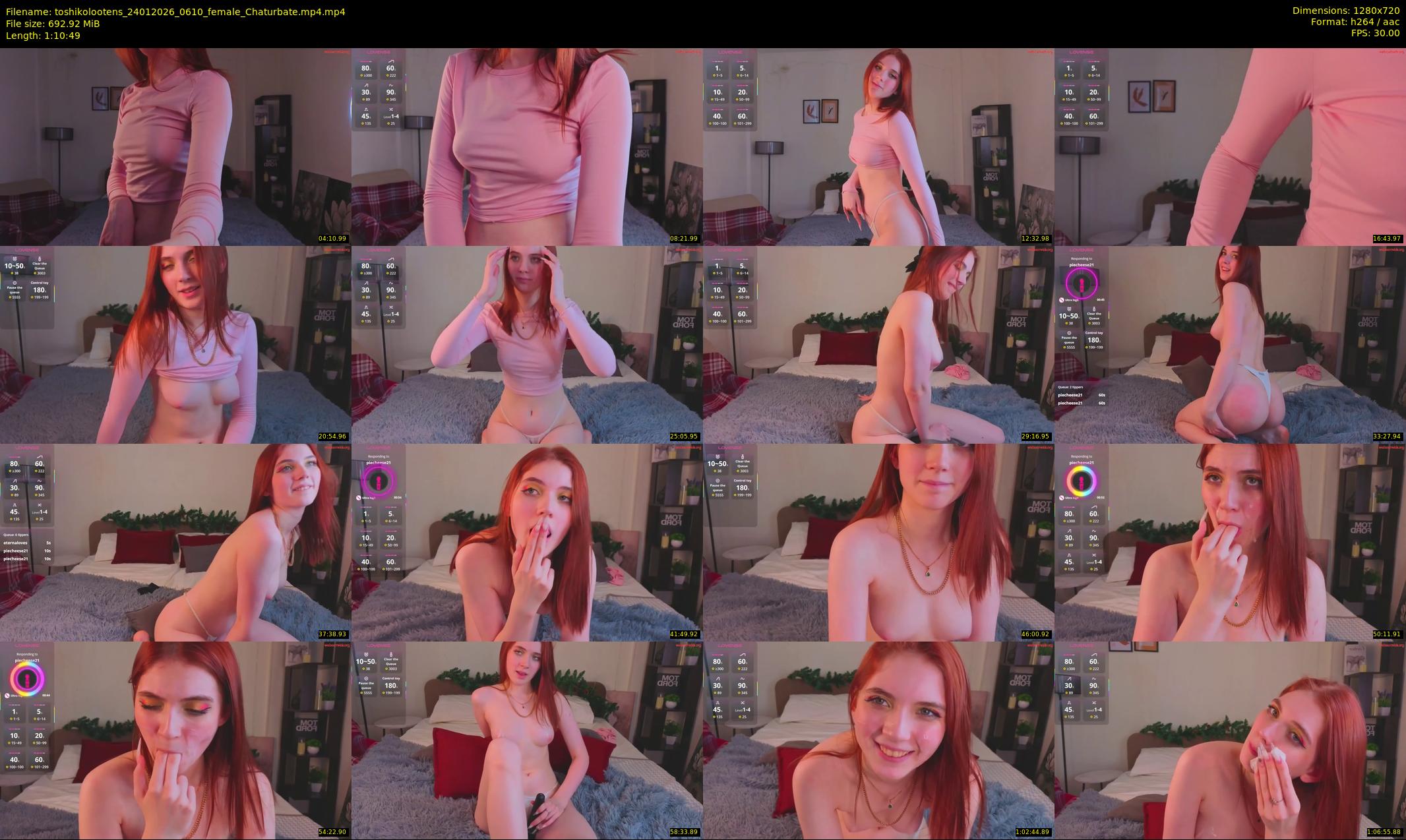 toshikolootens — 71 minute Chaturbate female cam show recording, 720p, Jan 24, 2026