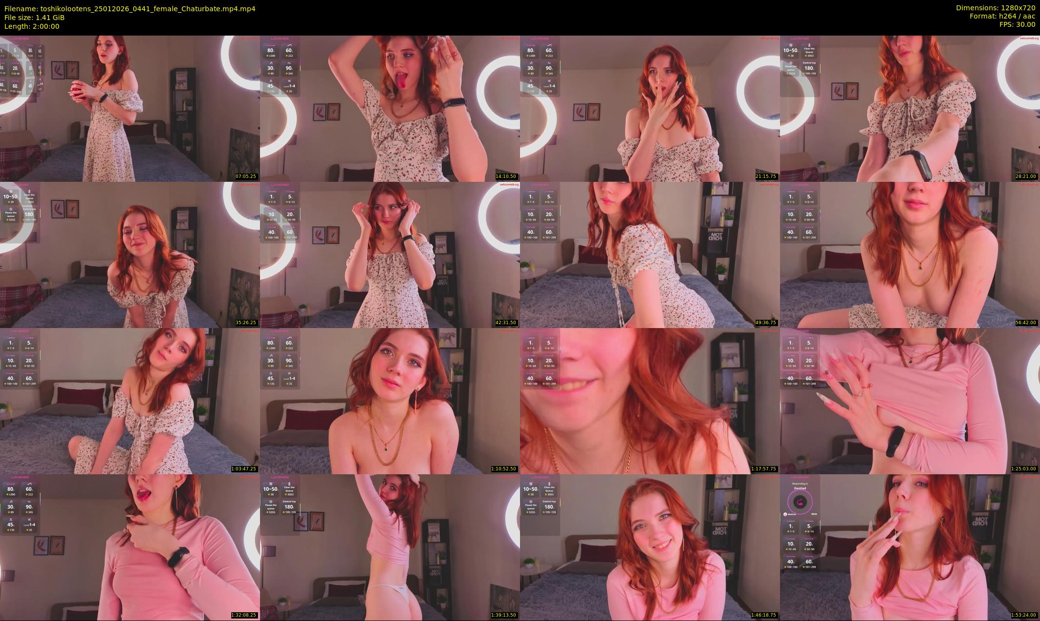 toshikolootens — 120 minute Chaturbate female cam show recording, 720p, Jan 25, 2026