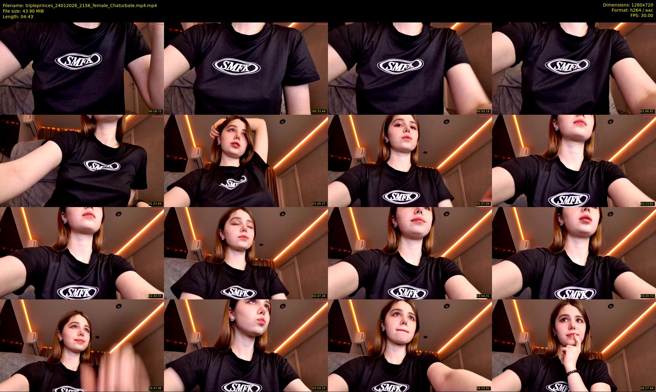 tripleprinces — 5 minute Chaturbate female cam show recording, 720p, Jan 24, 2026