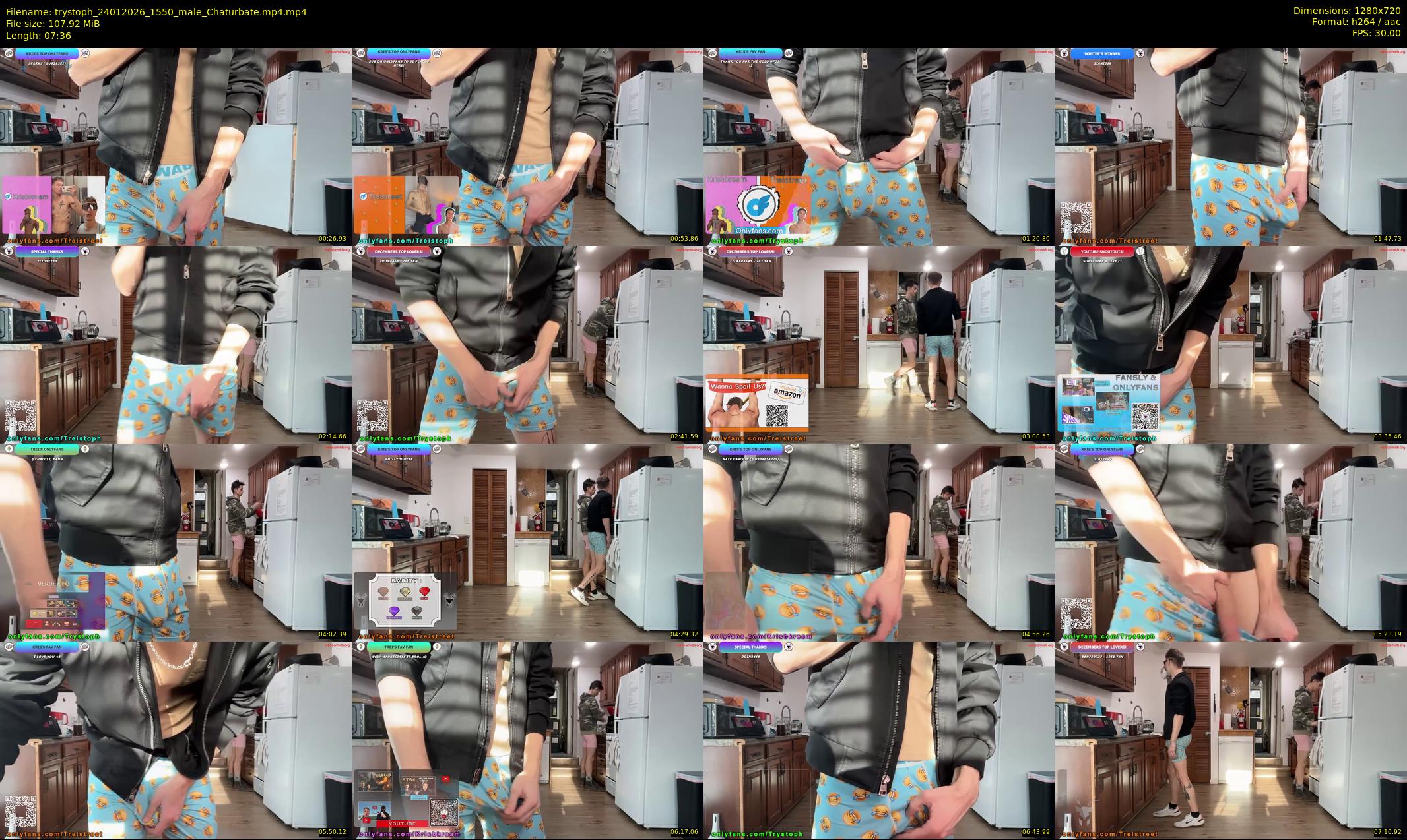 trystoph — 8 minute Chaturbate male cam show recording, 720p, Jan 24, 2026