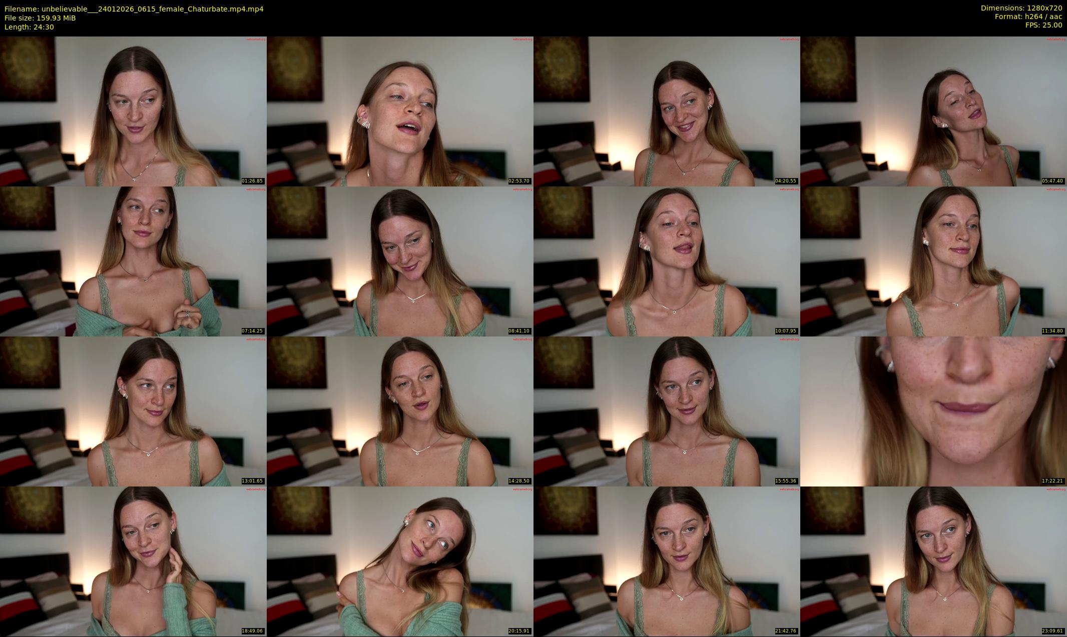 unbelievable__ — 25 minute Chaturbate female cam show recording, 720p, Jan 24, 2026