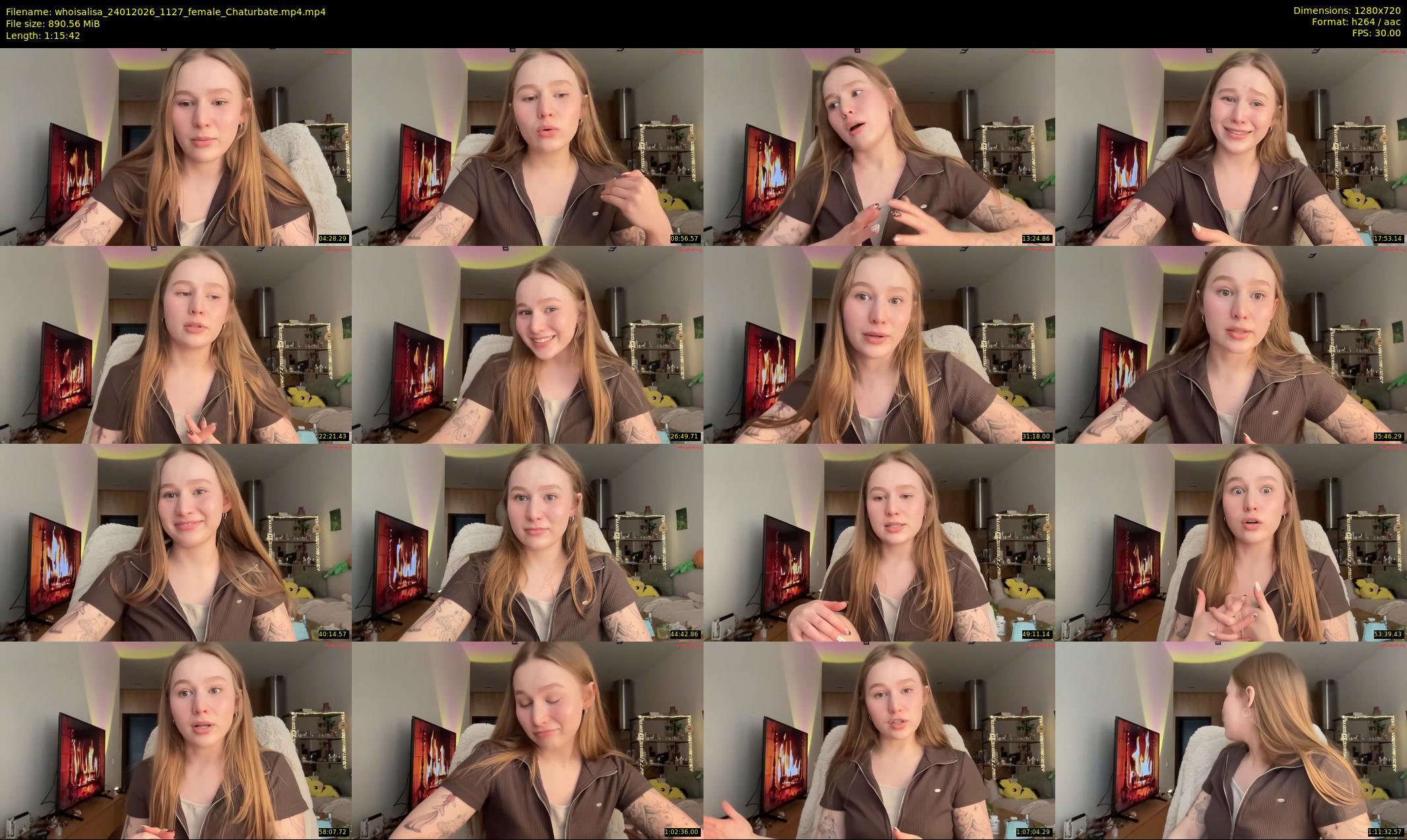 whoisalisa — 76 minute Chaturbate female cam show recording, 720p, Jan 24, 2026