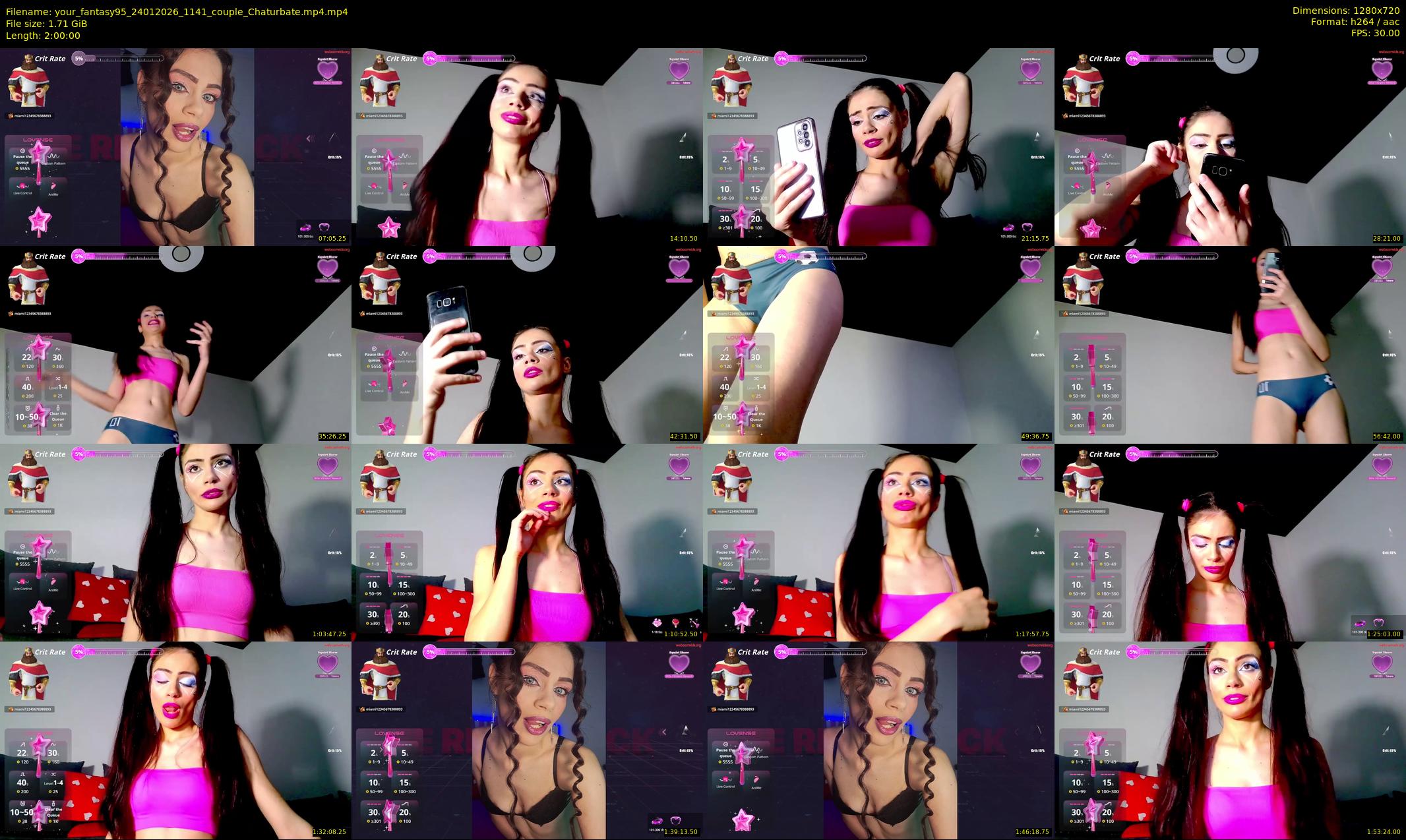 your_fantasy95 — 120 minute Chaturbate couple cam show recording, 720p, Jan 24, 2026