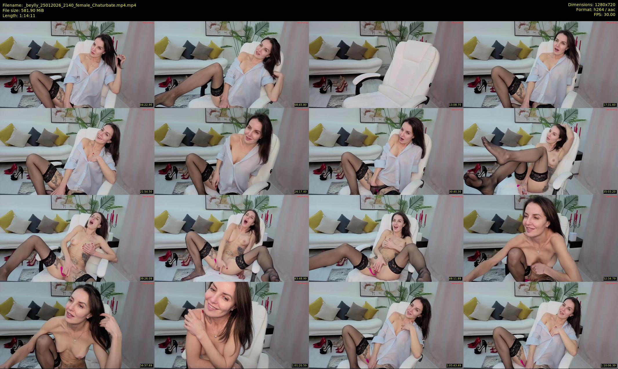 _beylly — 75 minute Chaturbate female cam show recording, 720p, Jan 25, 2026
