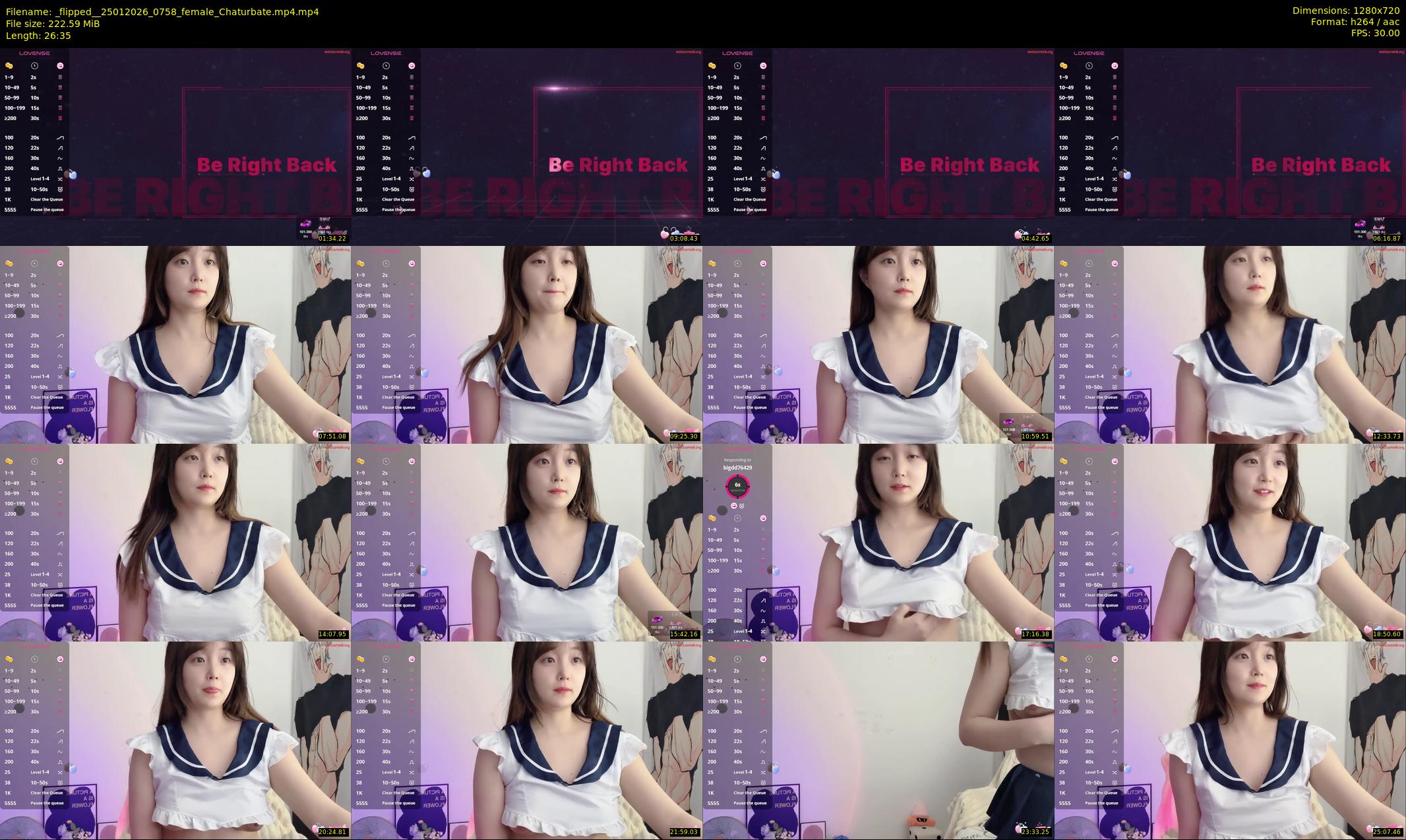 _flipped_ — 27 minute Chaturbate female cam show recording, 720p, Jan 25, 2026