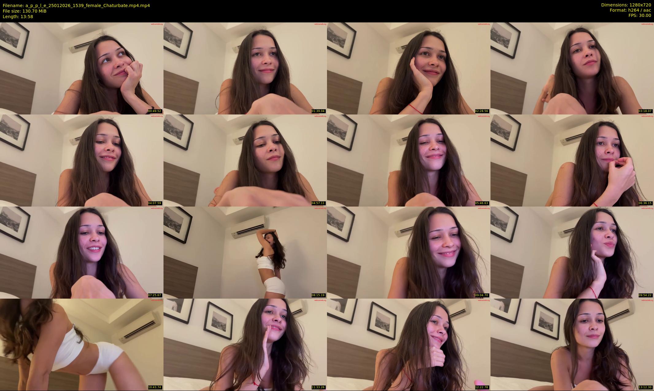 a_p_p_l_e — 14 minute Chaturbate female cam show recording, 720p, Jan 25, 2026