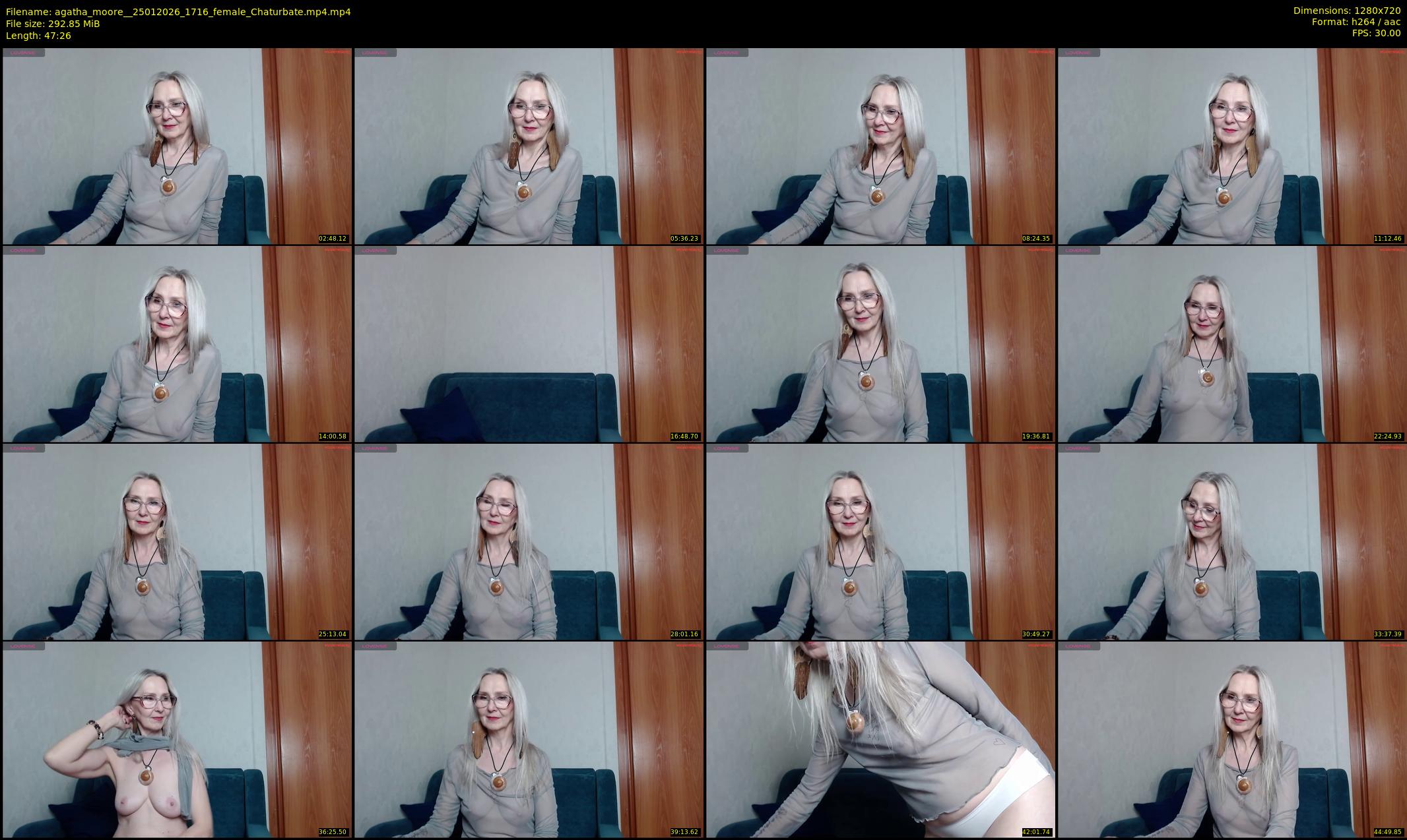 agatha_moore_ — 48 minute Chaturbate female cam show recording, 720p, Jan 25, 2026