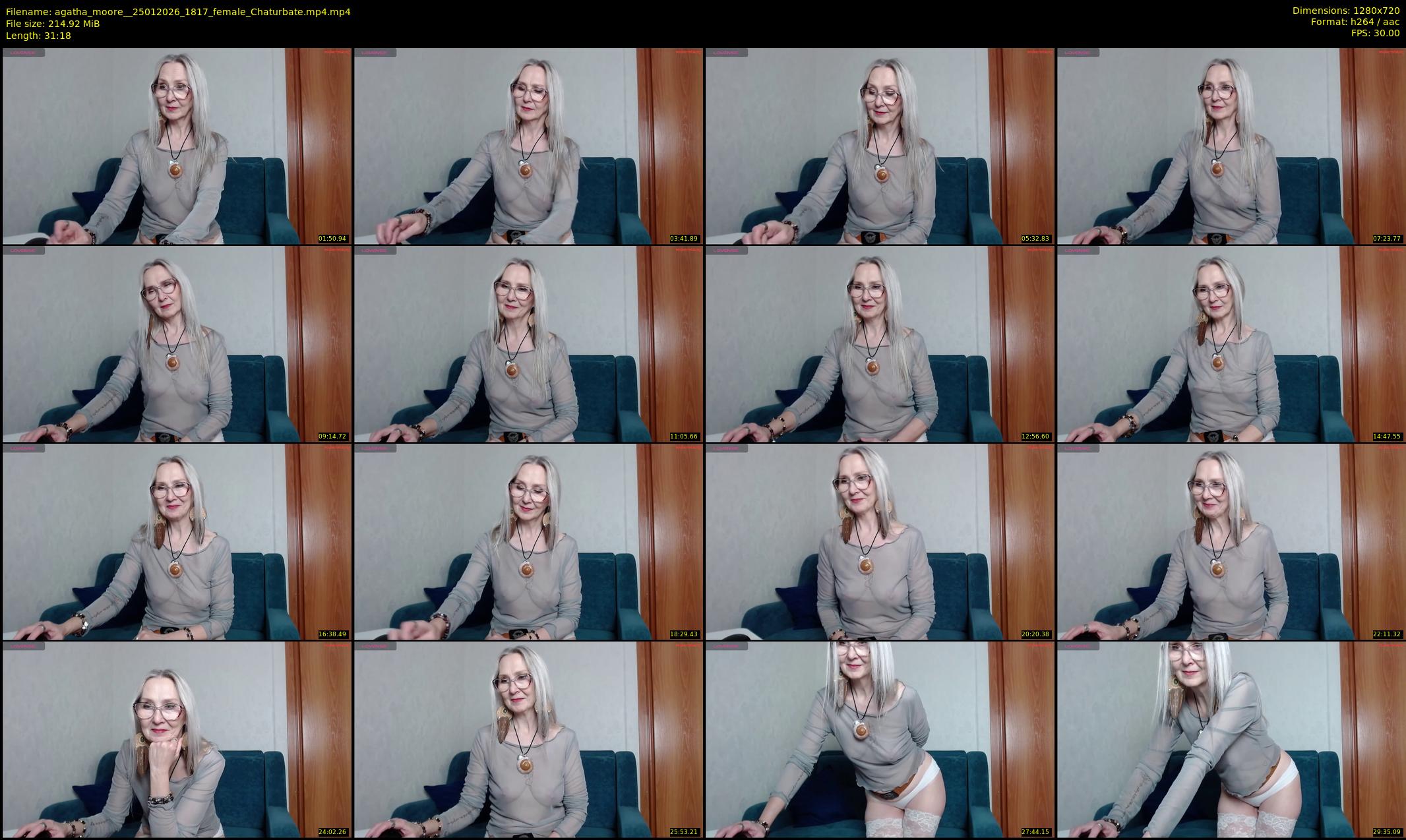 agatha_moore_ — 32 minute Chaturbate female cam show recording, 720p, Jan 25, 2026