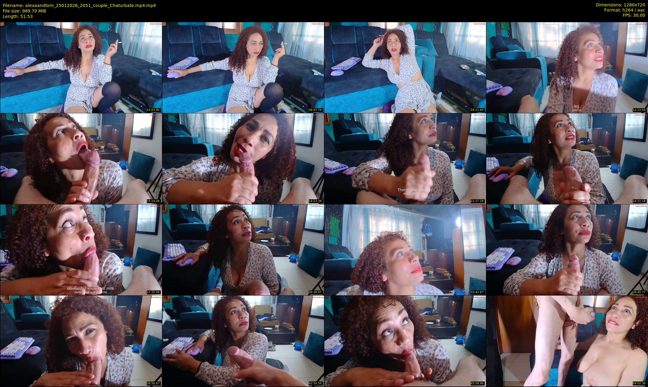 alexaandtom — 52 minute Chaturbate couple cam show recording, 720p, Jan 25, 2026