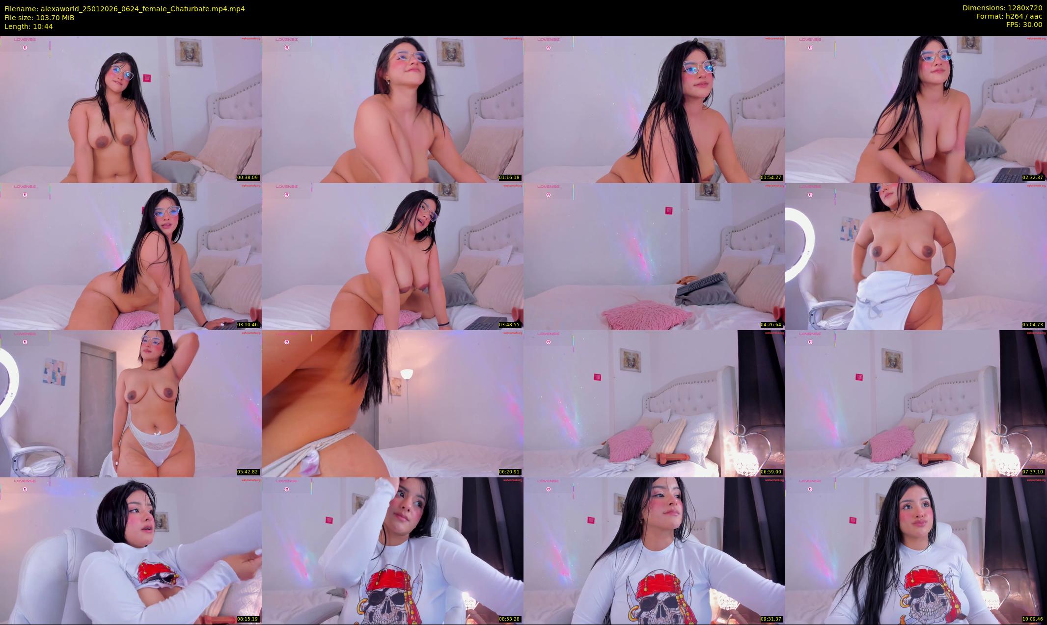 alexaworld — 11 minute Chaturbate female cam show recording, 720p, Jan 25, 2026