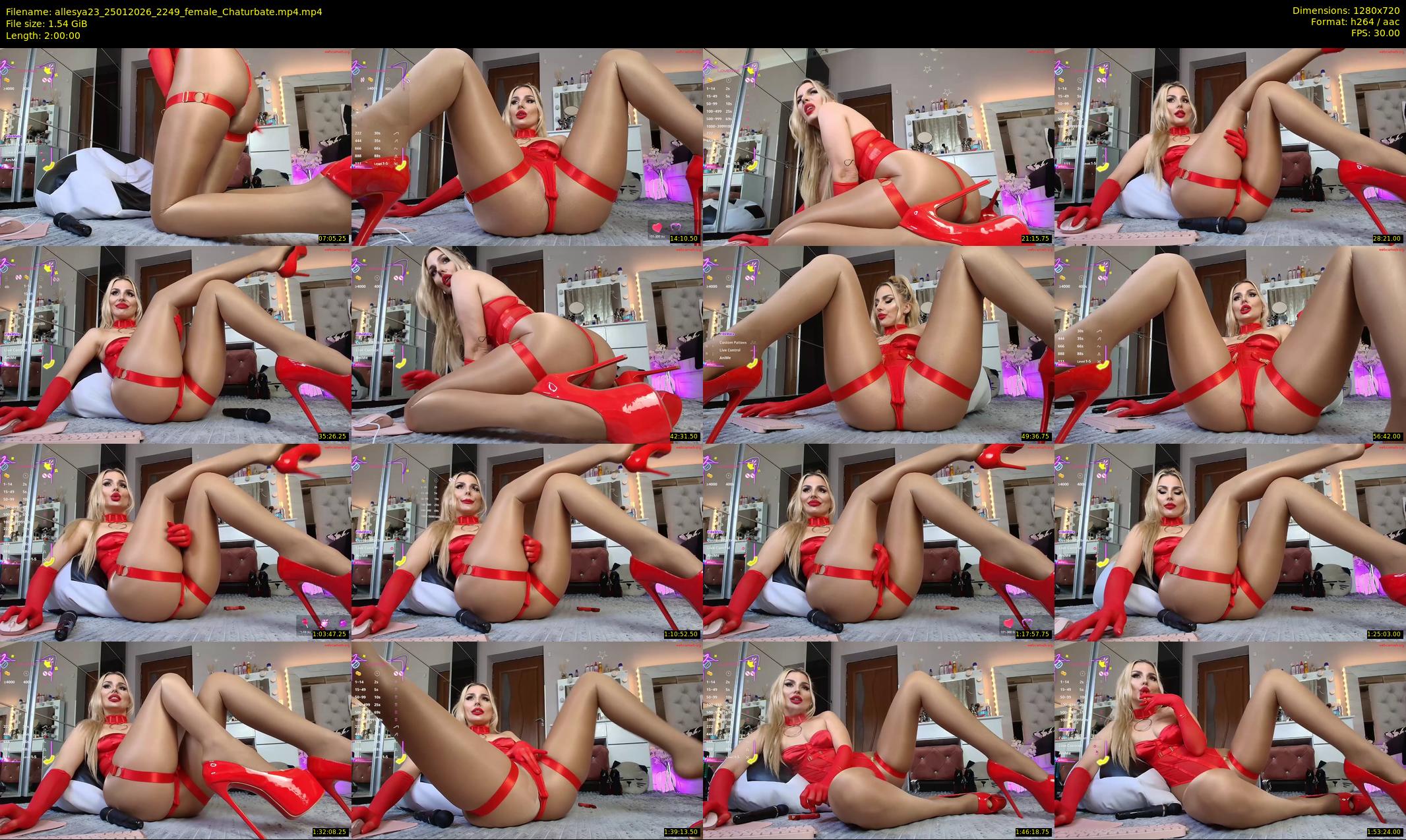 allesya23 — 120 minute Chaturbate female cam show recording, 720p, Jan 25, 2026