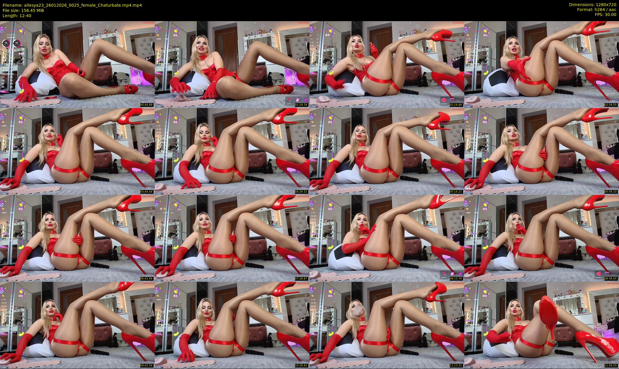 allesya23 — 13 minute Chaturbate female cam show recording, 720p, Jan 26, 2026