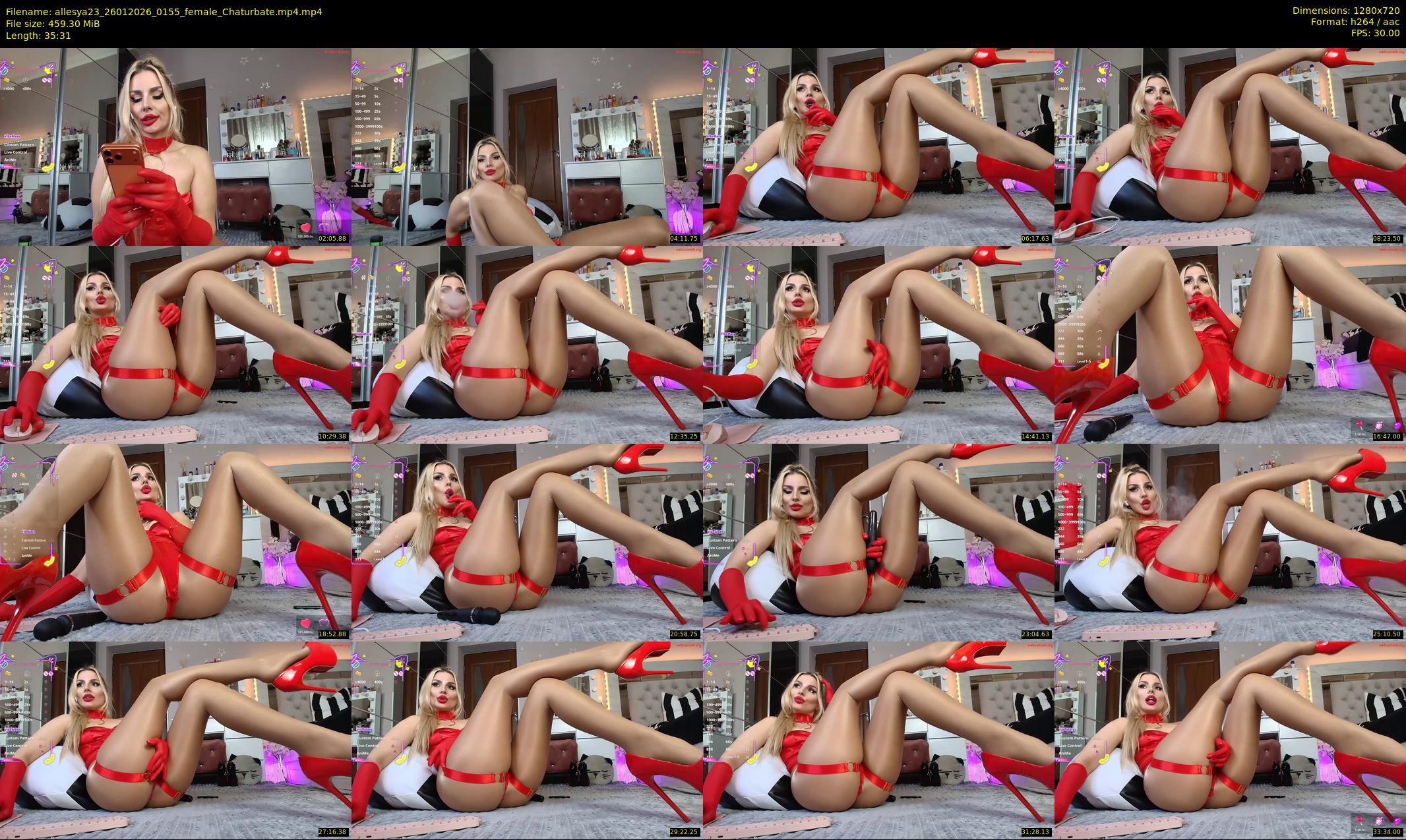 allesya23 — 36 minute Chaturbate female cam show recording, 720p, Jan 26, 2026