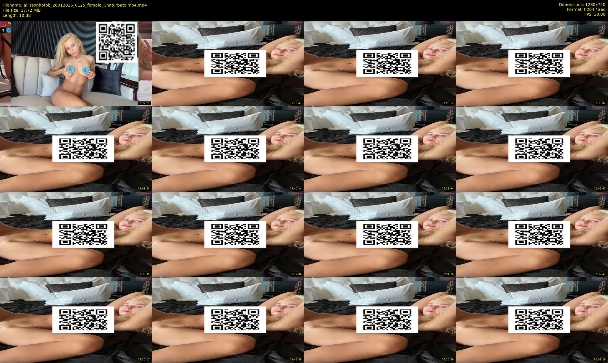 allissonhotbb — 11 minute Chaturbate female cam show recording, 720p, Jan 26, 2026