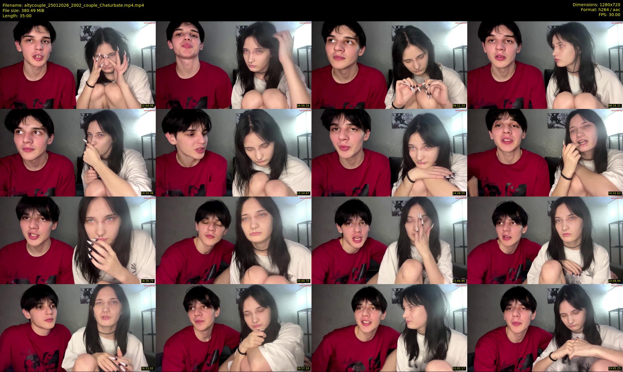 altycouple — 35 minute Chaturbate couple cam show recording, 720p, Jan 25, 2026