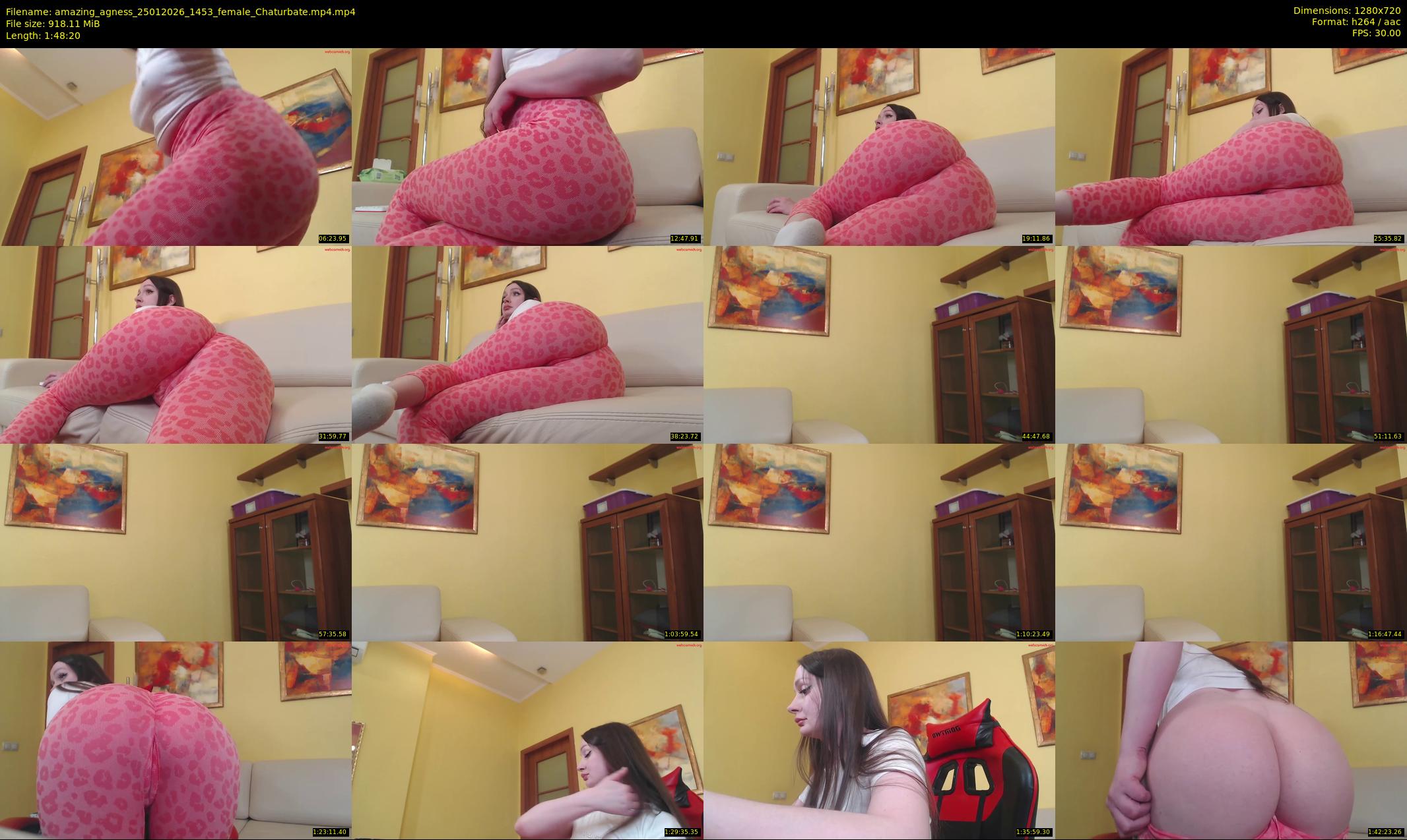 amazing_agness — 109 minute Chaturbate female cam show recording, 720p, Jan 25, 2026