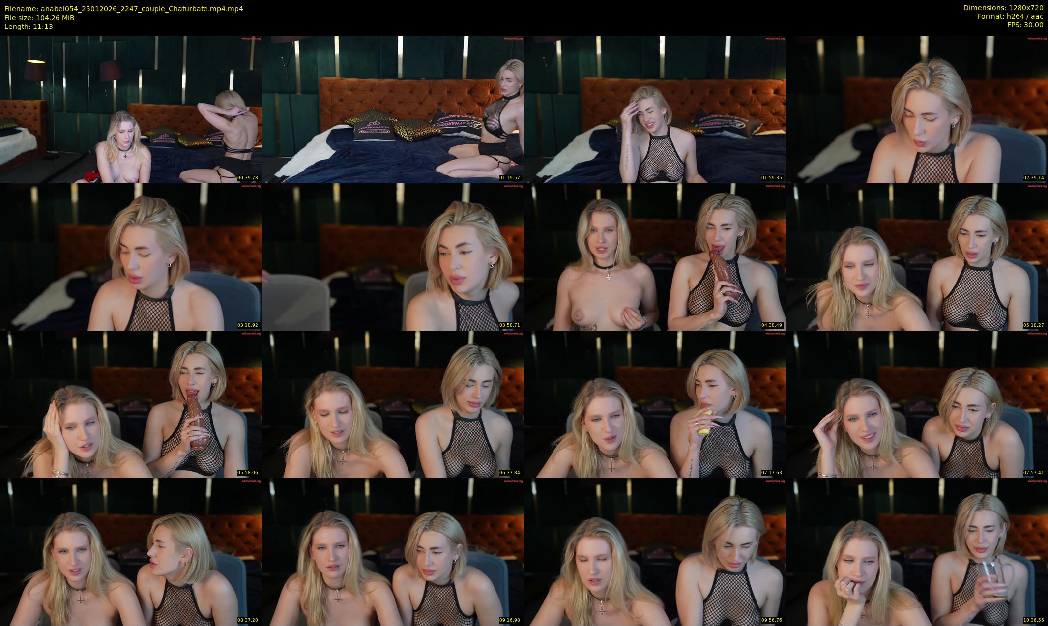anabel054 — 12 minute Chaturbate female cam show recording, 720p, Jan 25, 2026