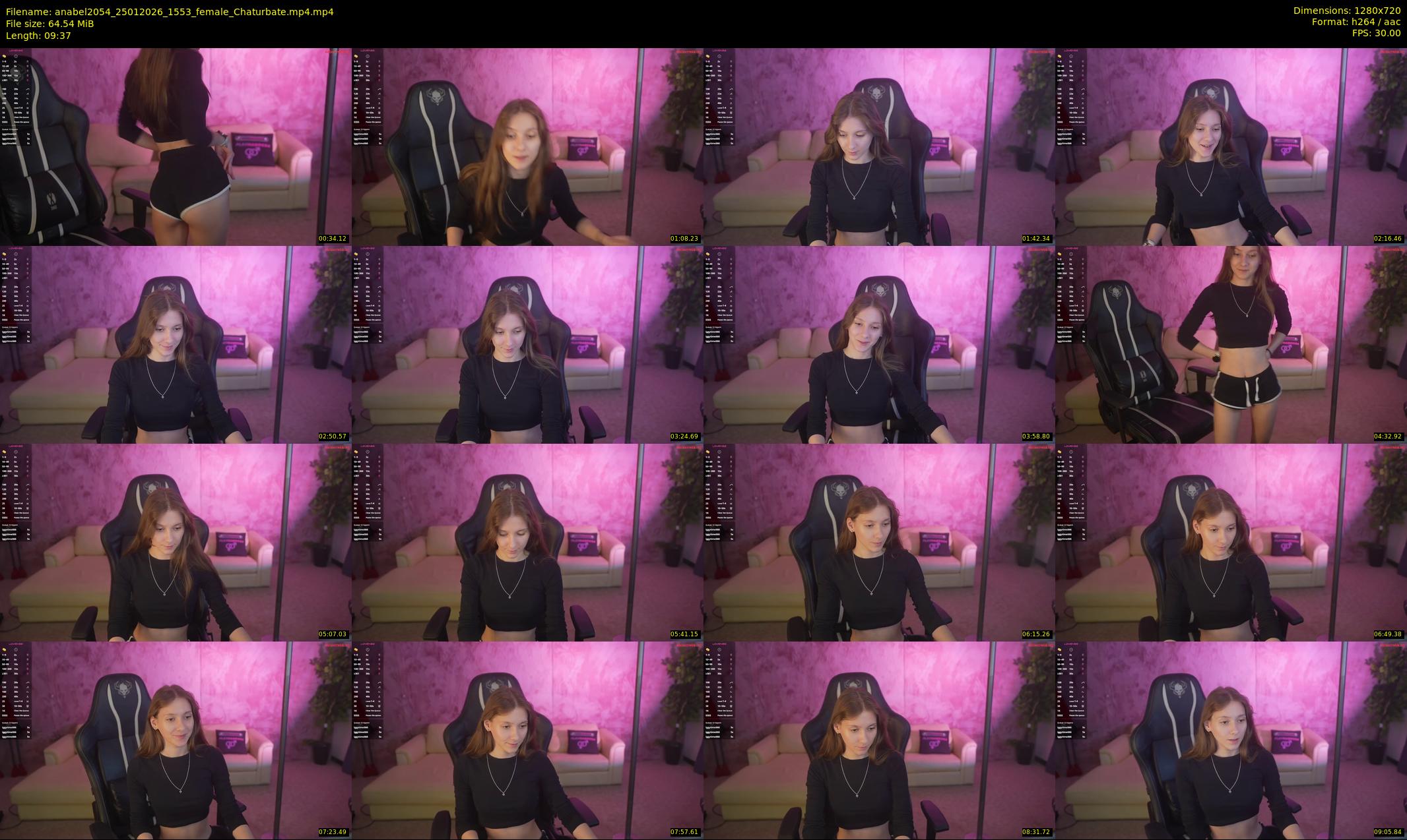 anabel2054 — 10 minute Chaturbate female cam show recording, 720p, Jan 25, 2026