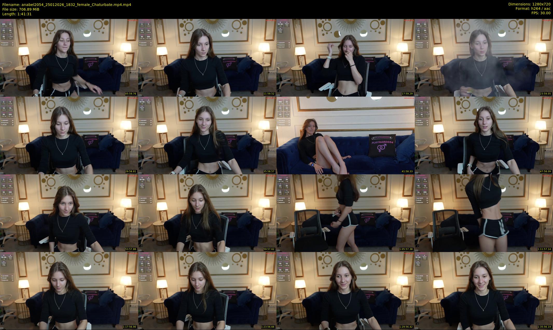 anabel2054 — 102 minute Chaturbate female cam show recording, 720p, Jan 25, 2026