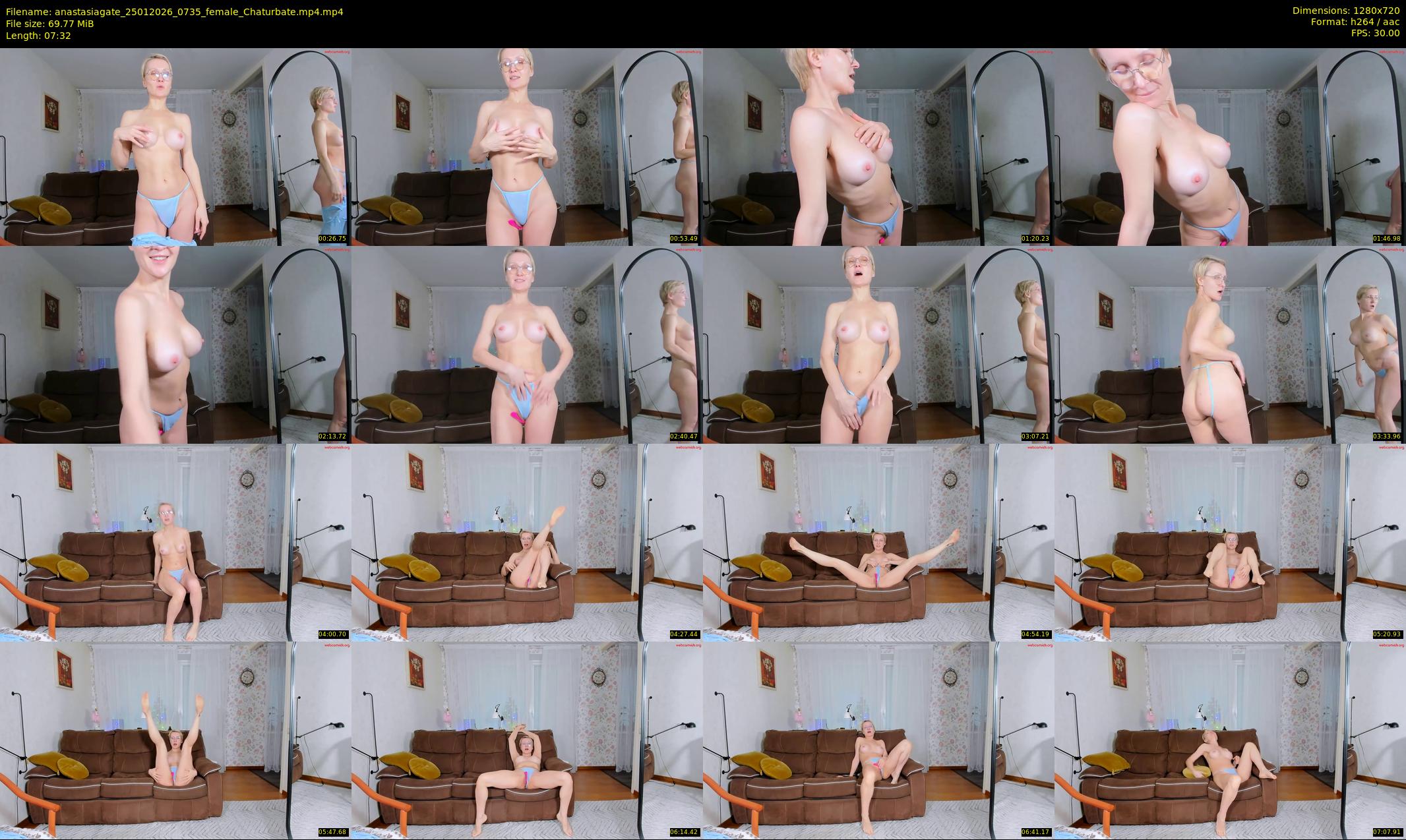 anastasiagate — 8 minute Chaturbate female cam show recording, 720p, Jan 25, 2026
