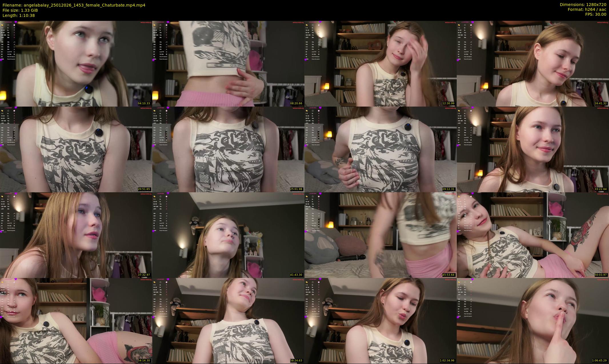 angelabalay — 71 minute Chaturbate female cam show recording, 720p, Jan 25, 2026