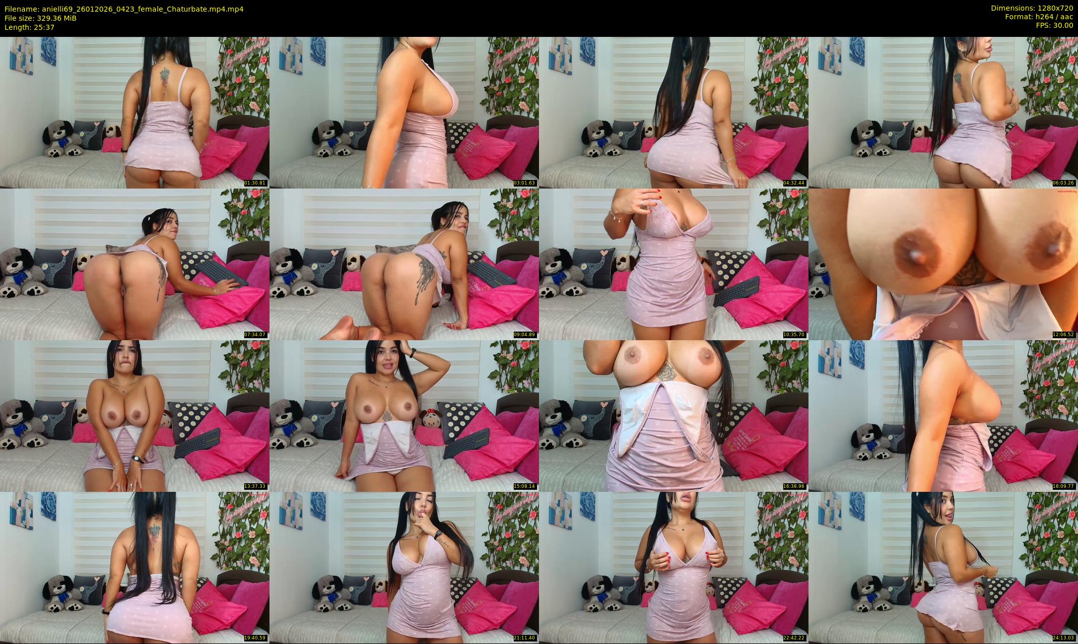 anielli69 — 26 minute Chaturbate female cam show recording, 720p, Jan 26, 2026