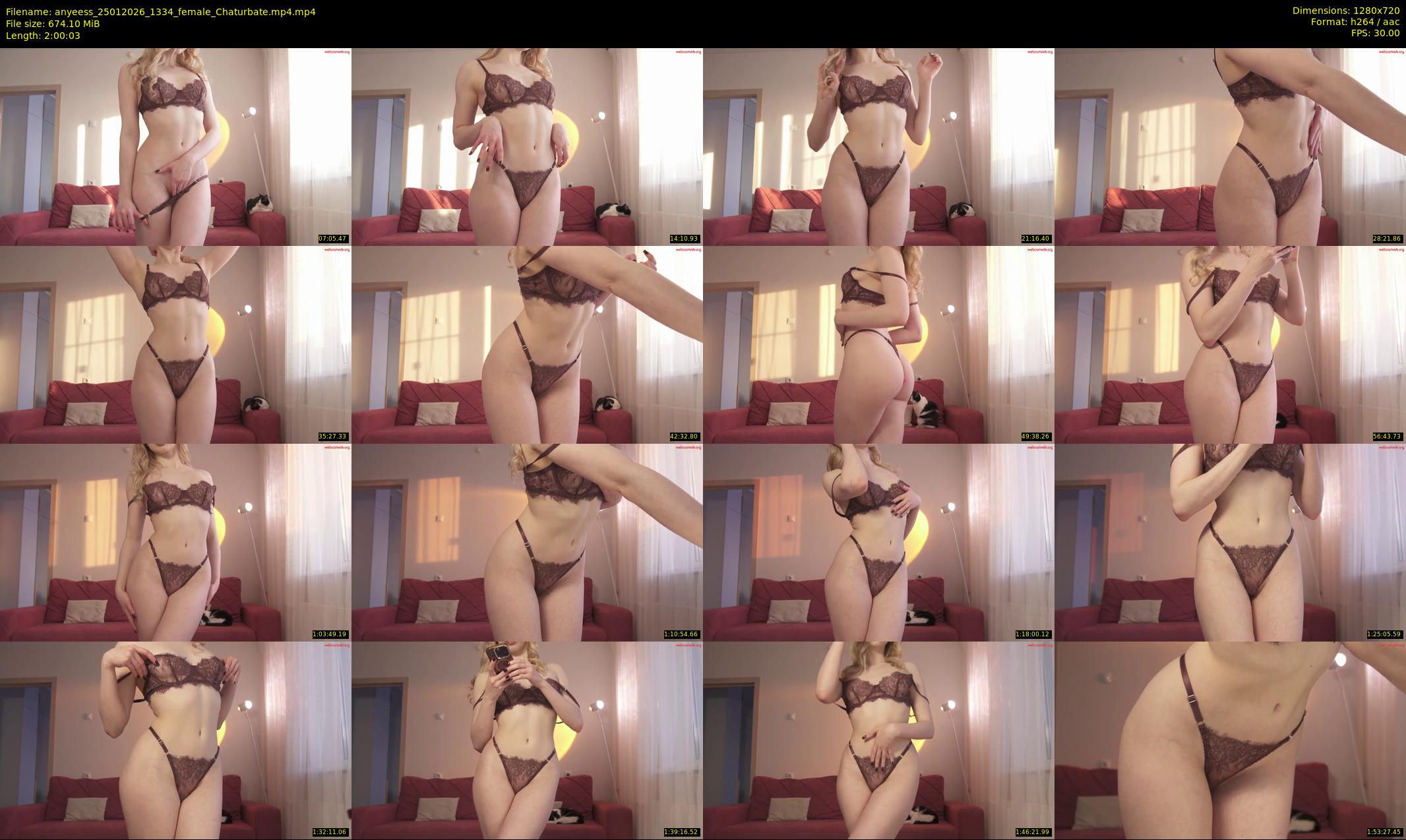 anyeess — 121 minute Chaturbate female cam show recording, 720p, Jan 25, 2026