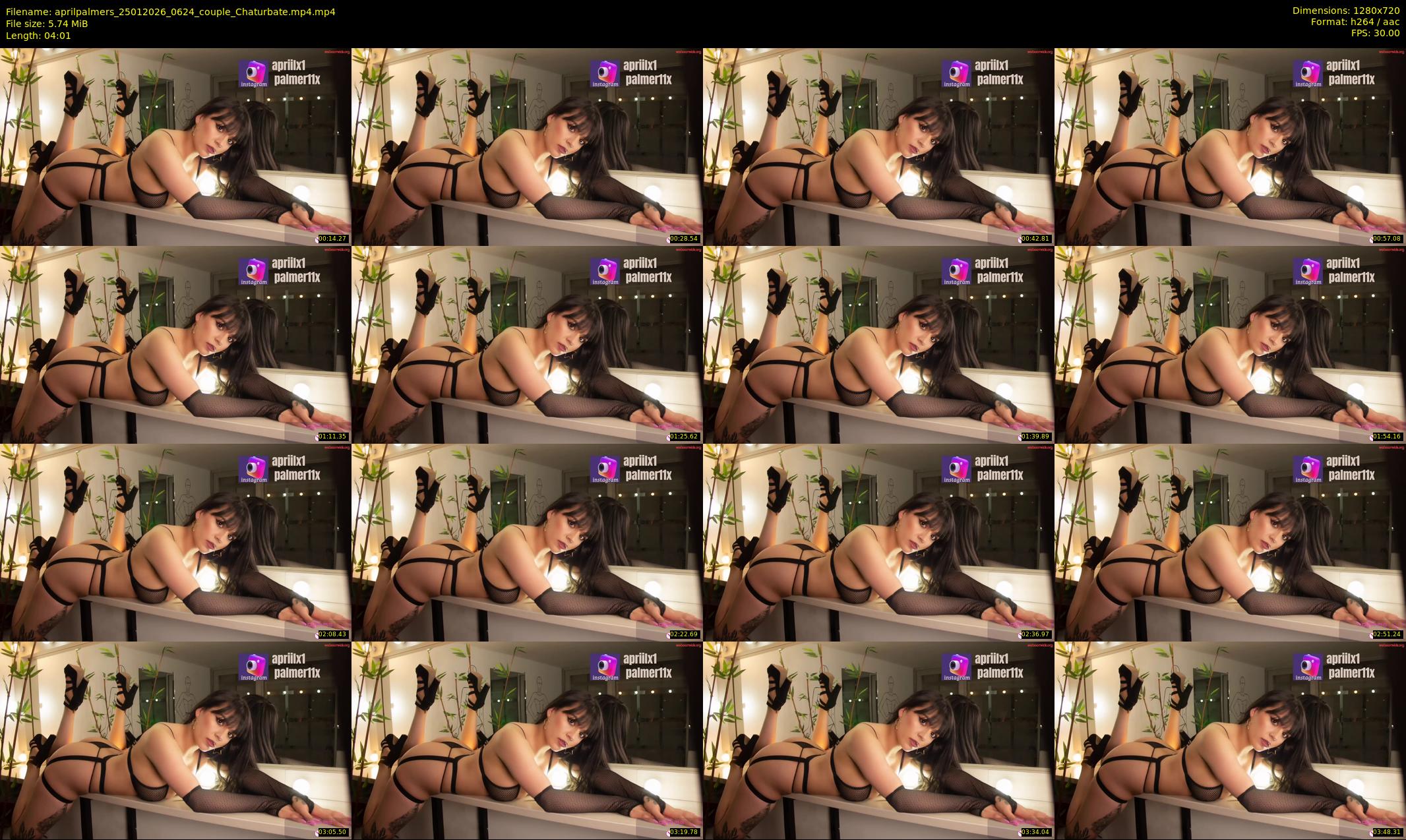 aprilpalmers — 5 minute Chaturbate female cam show recording, 720p, Jan 25, 2026