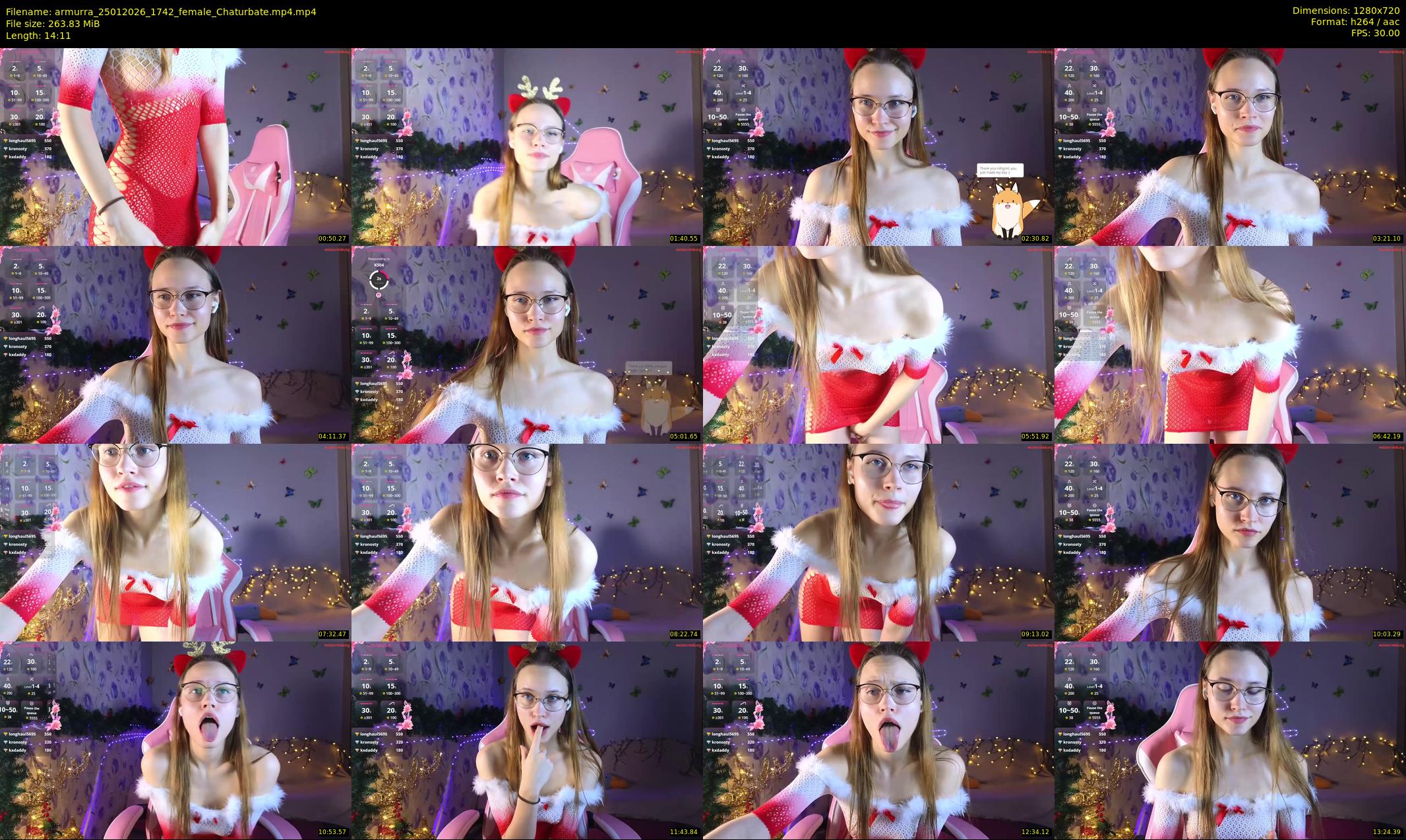 armurra — 15 minute Chaturbate female cam show recording, 720p, Jan 25, 2026