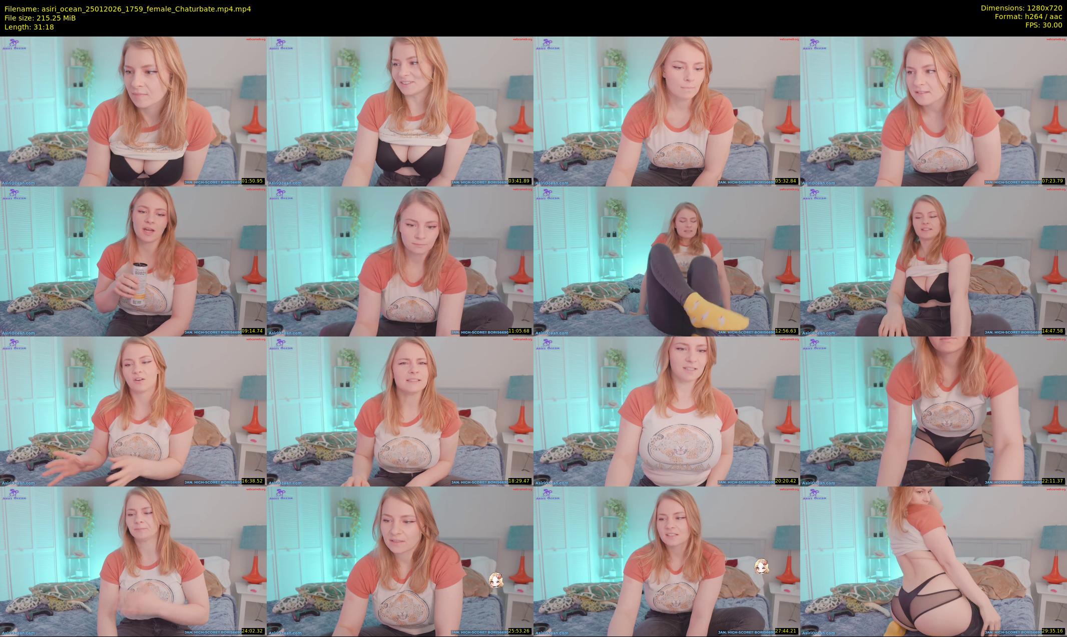 asiri_ocean — 32 minute Chaturbate female cam show recording, 720p, Jan 25, 2026