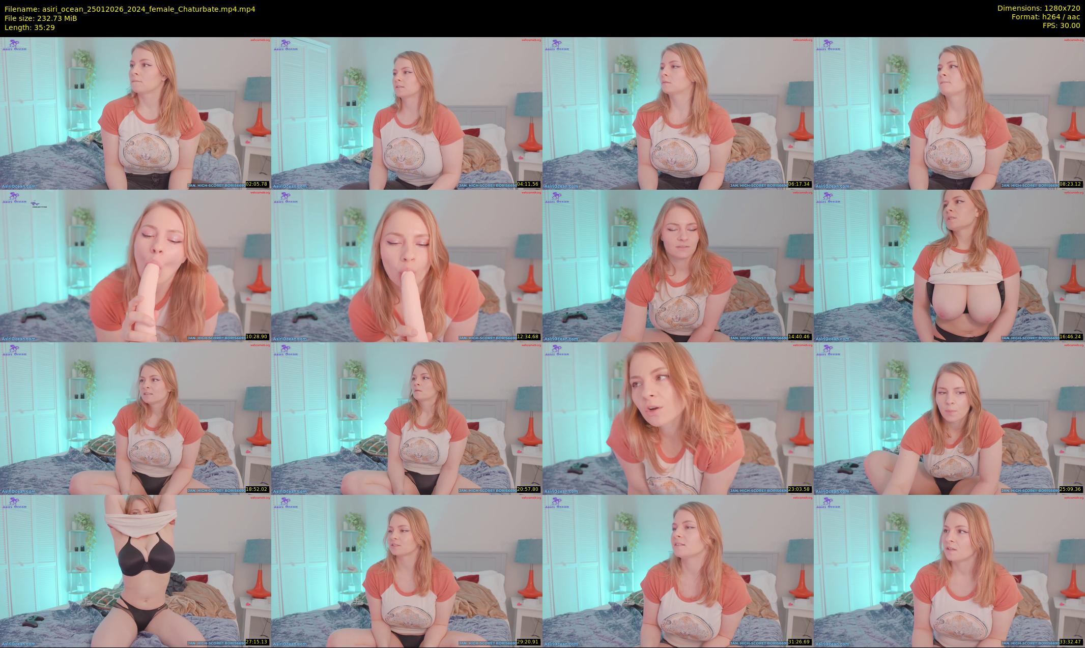 asiri_ocean — 36 minute Chaturbate female cam show recording, 720p, Jan 25, 2026