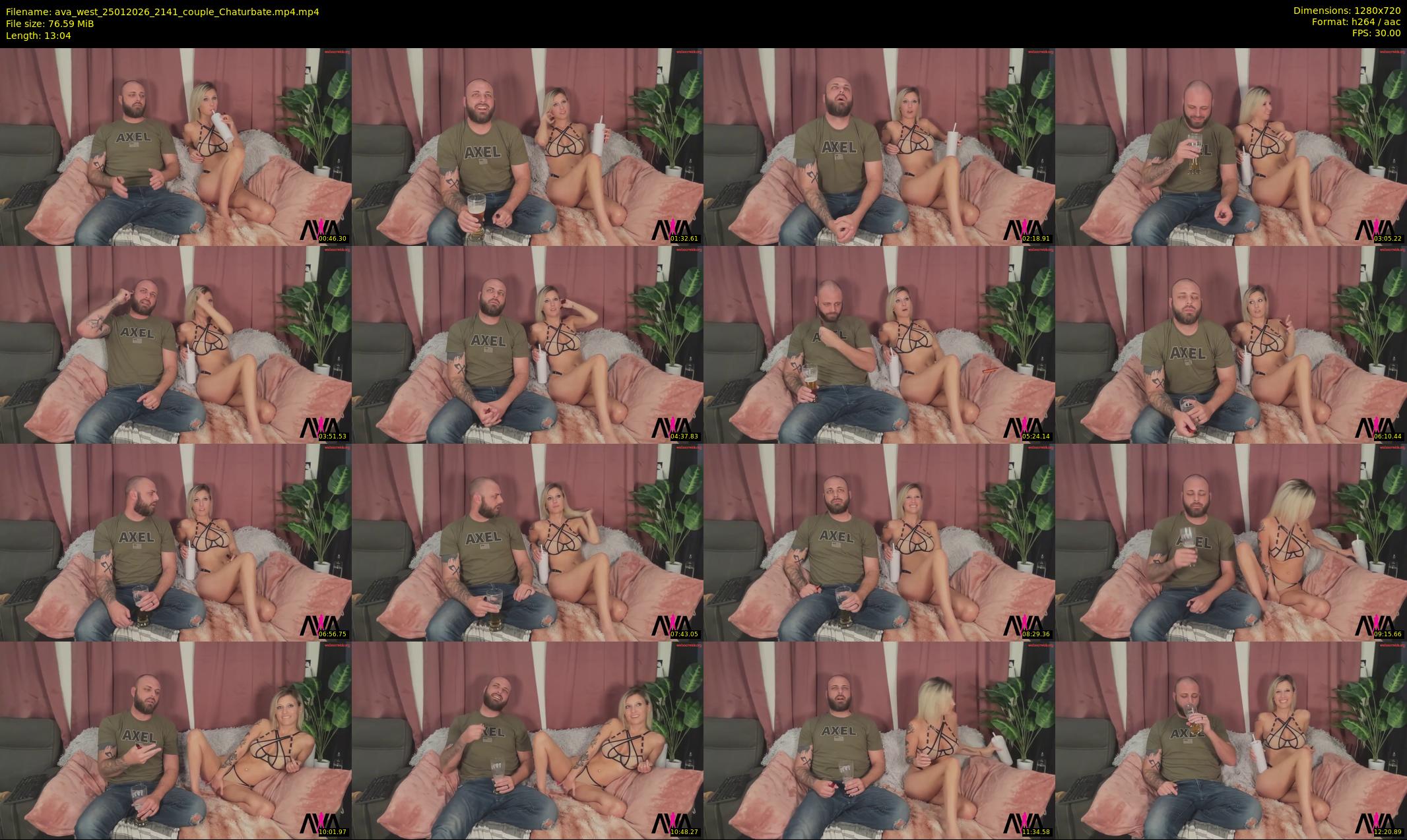 ava_west — 14 minute Chaturbate couple cam show recording, 720p, Jan 25, 2026