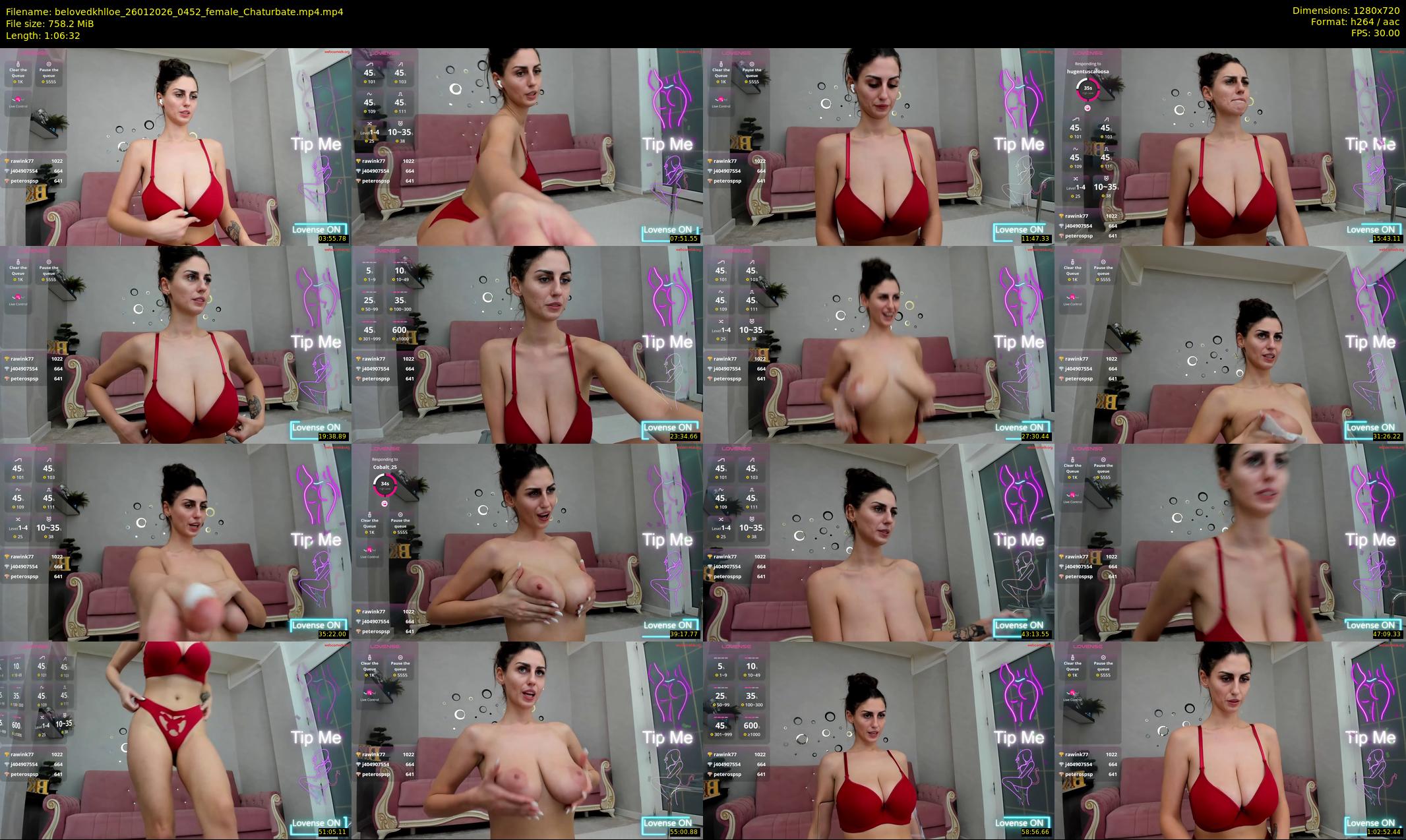belovedkhlloe — 67 minute Chaturbate female cam show recording, 720p, Jan 26, 2026