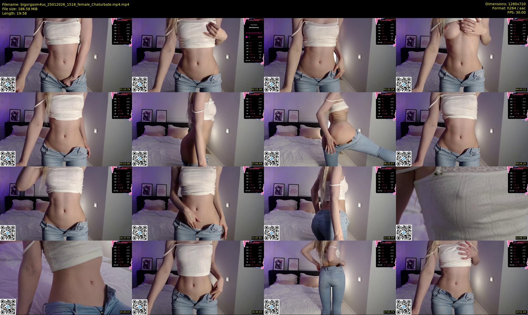 bigorgasm4us — 20 minute Chaturbate female cam show recording, 720p, Jan 25, 2026