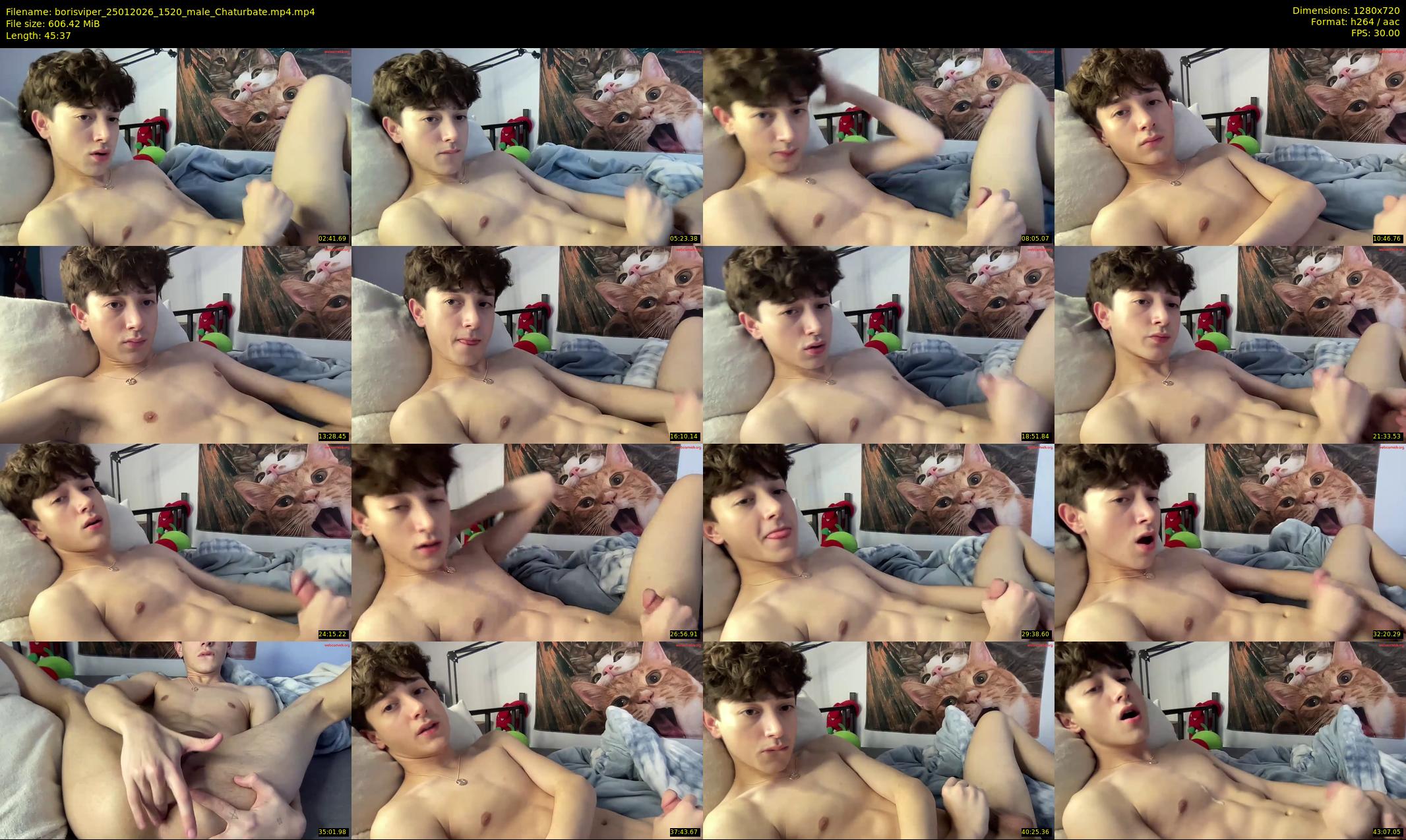 borisviper — 46 minute Chaturbate male cam show recording, 720p, Jan 25, 2026