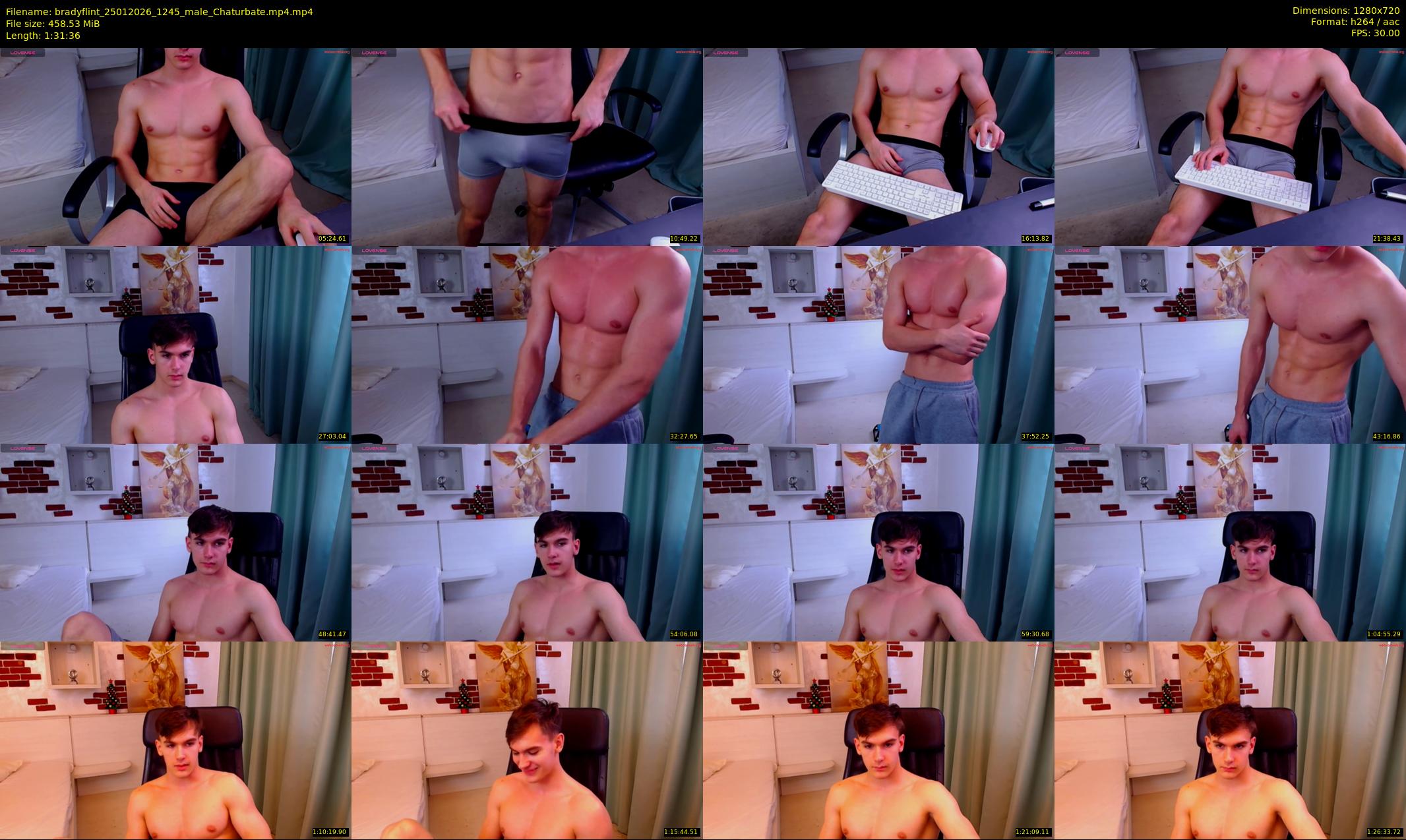 bradyflint — 92 minute Chaturbate male cam show recording, 720p, Jan 25, 2026