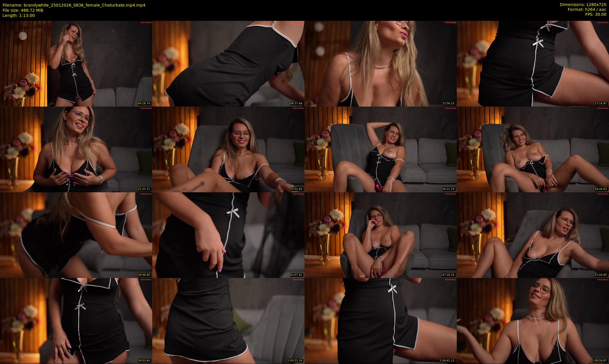 brandywhite — 73 minute Chaturbate female cam show recording, 720p, Jan 25, 2026