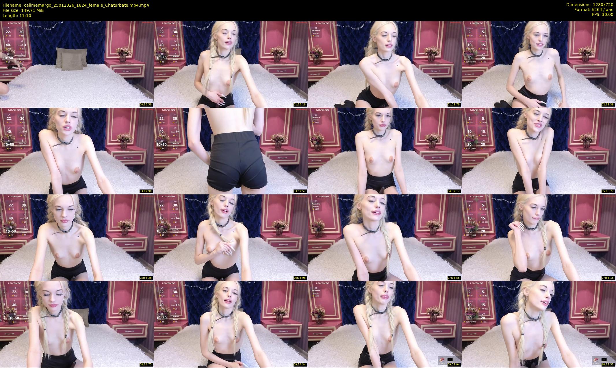 callmemargo — 12 minute Chaturbate female cam show recording, 720p, Jan 25, 2026