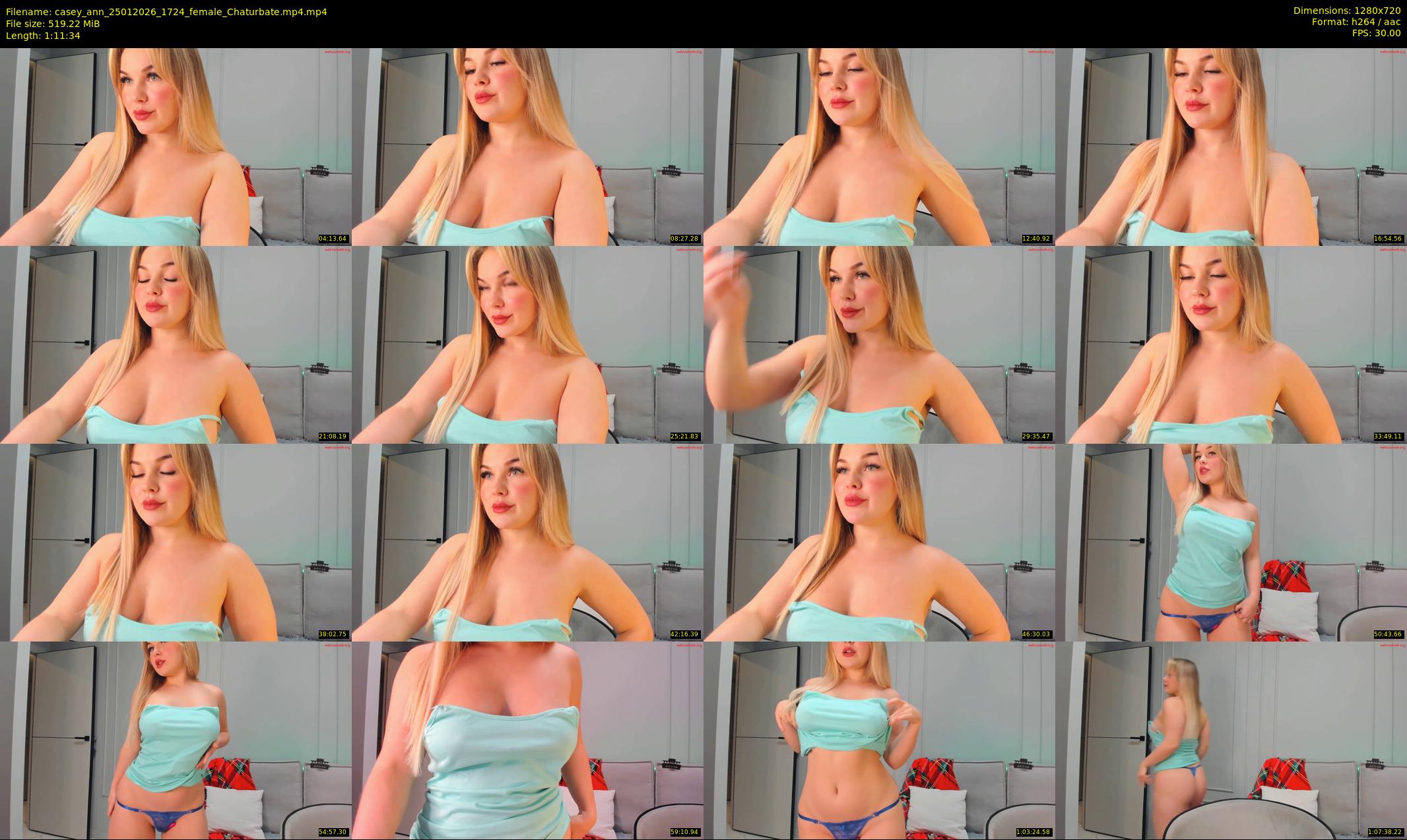 casey_ann — 72 minute Chaturbate female cam show recording, 720p, Jan 25, 2026