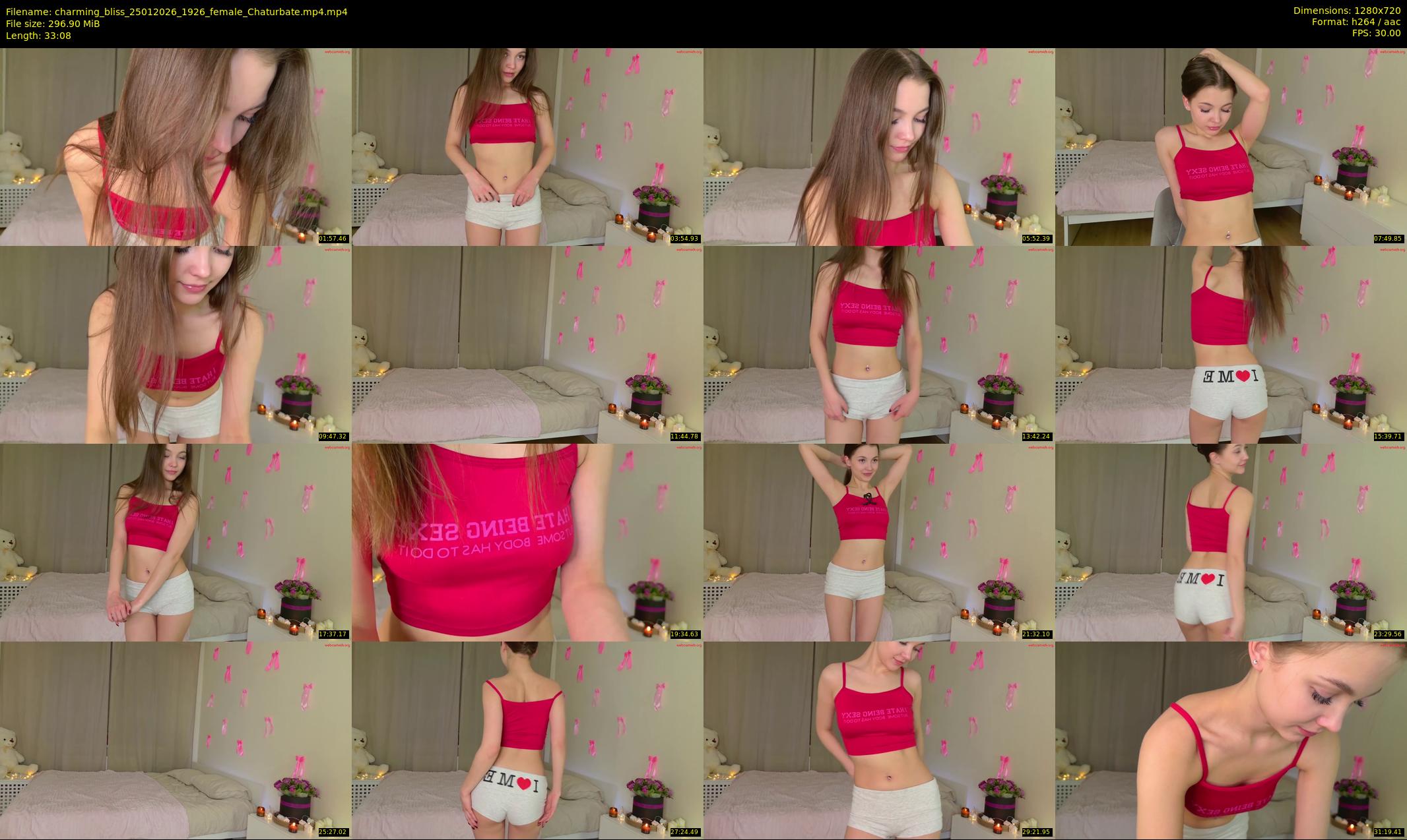 charming_bliss — 34 minute Chaturbate female cam show recording, 720p, Jan 25, 2026