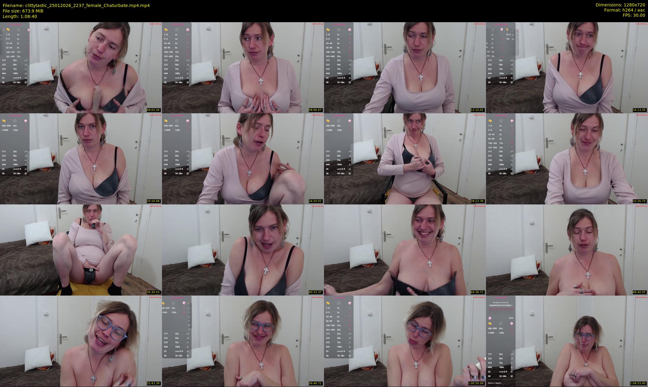 clittytastic — 69 minute Chaturbate female cam show recording, 720p, Jan 25, 2026