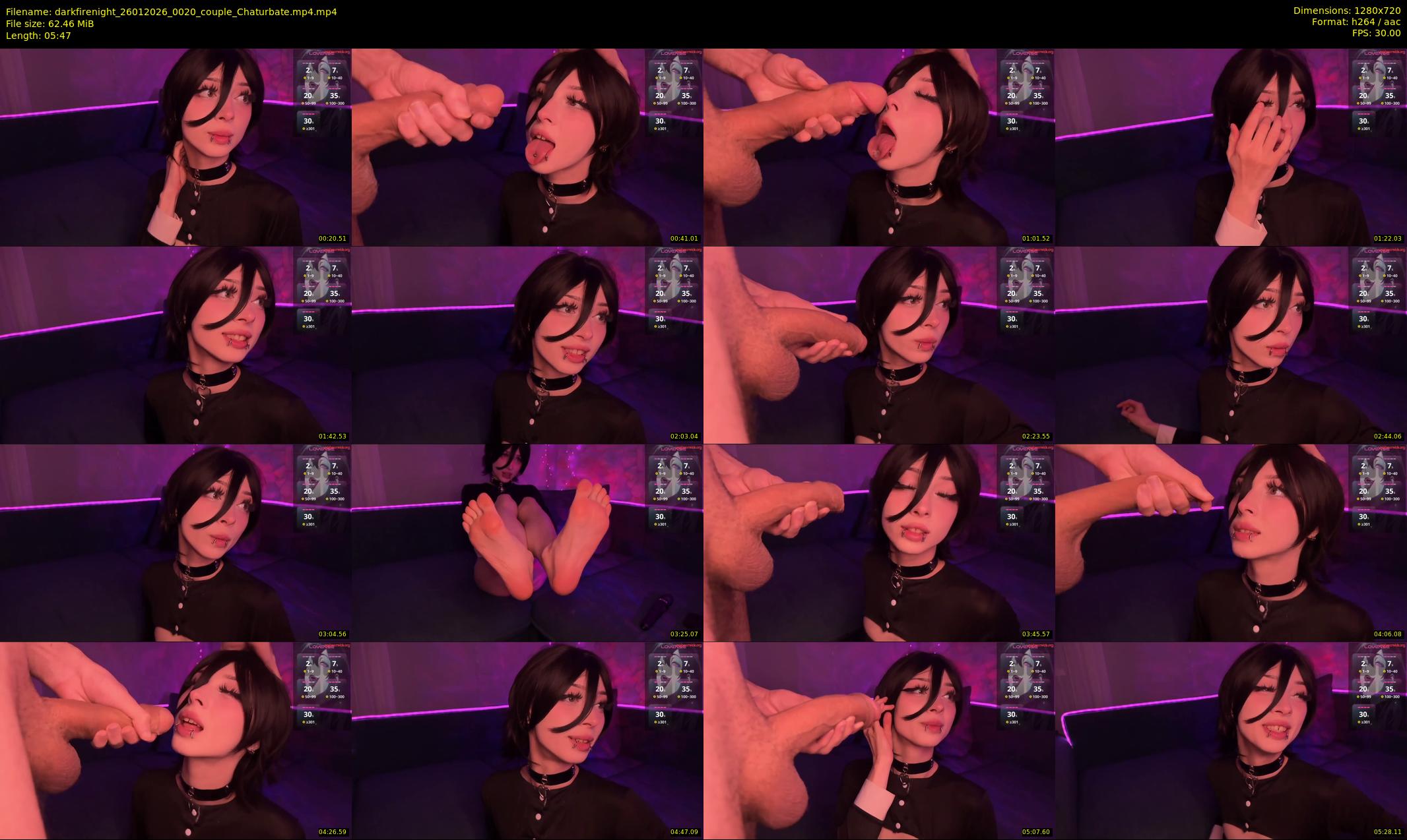 darkfirenight — 6 minute Chaturbate couple cam show recording, 720p, Jan 26, 2026