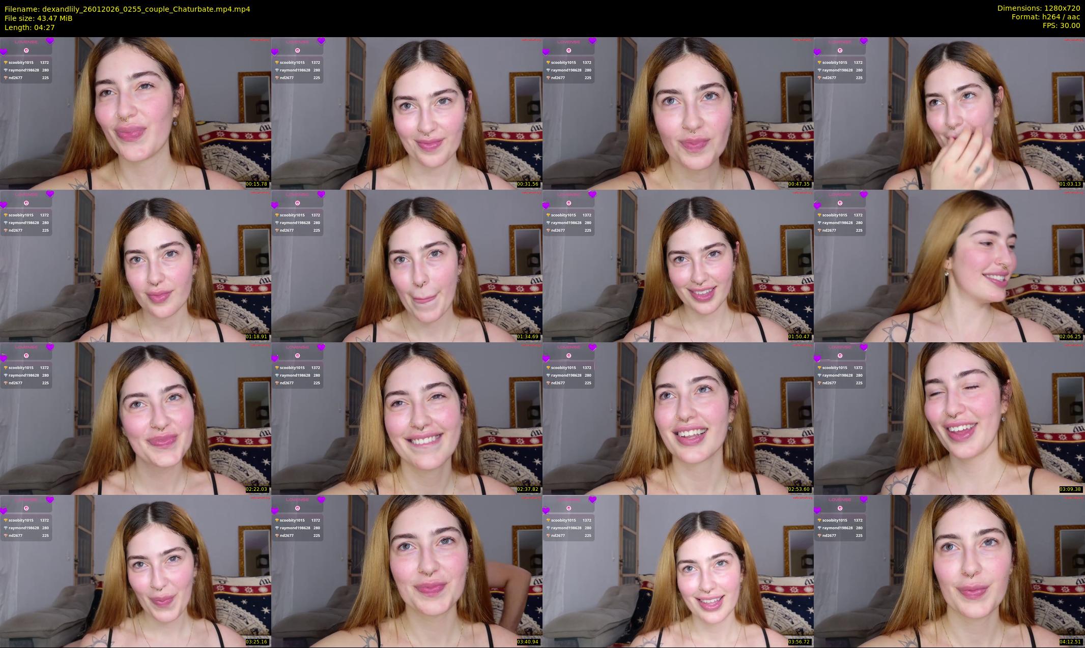 dexandlily — 5 minute Chaturbate couple cam show recording, 720p, Jan 26, 2026