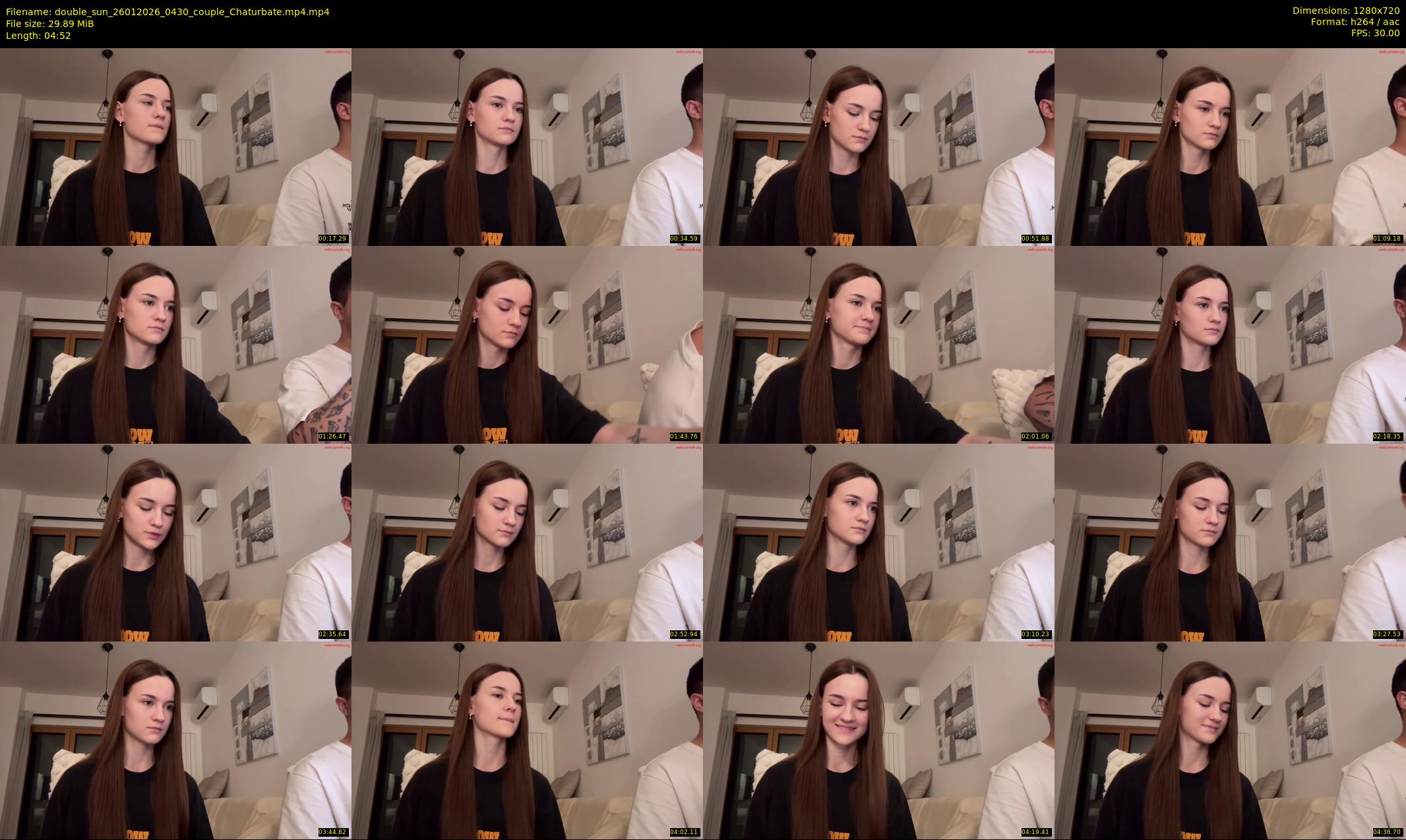 double_sun — 5 minute Chaturbate couple cam show recording, 720p, Jan 26, 2026