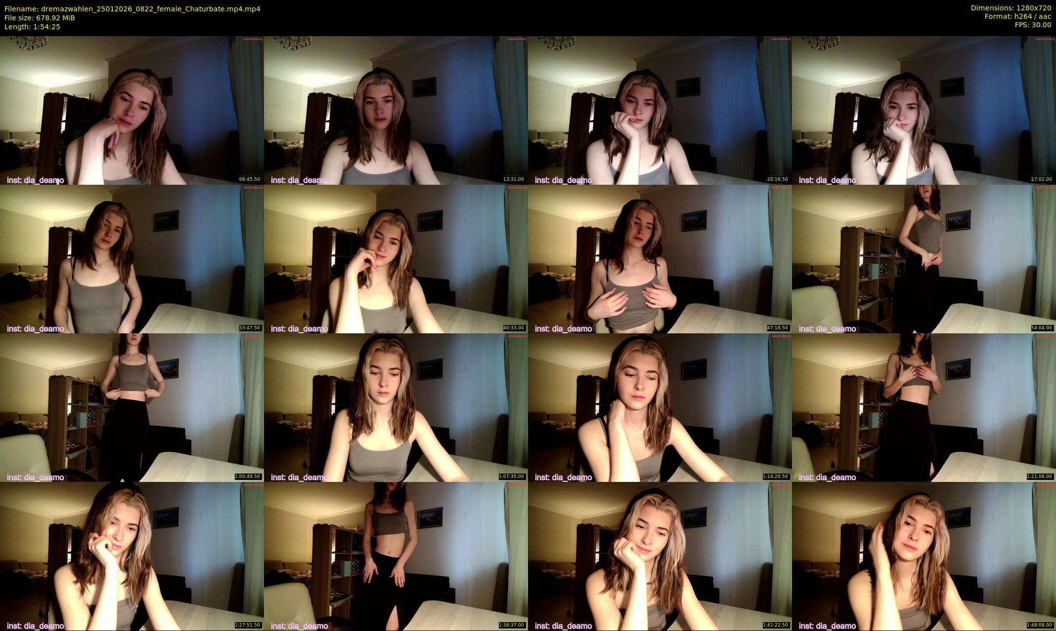 dremazwahlen — 115 minute Chaturbate female cam show recording, 720p, Jan 25, 2026