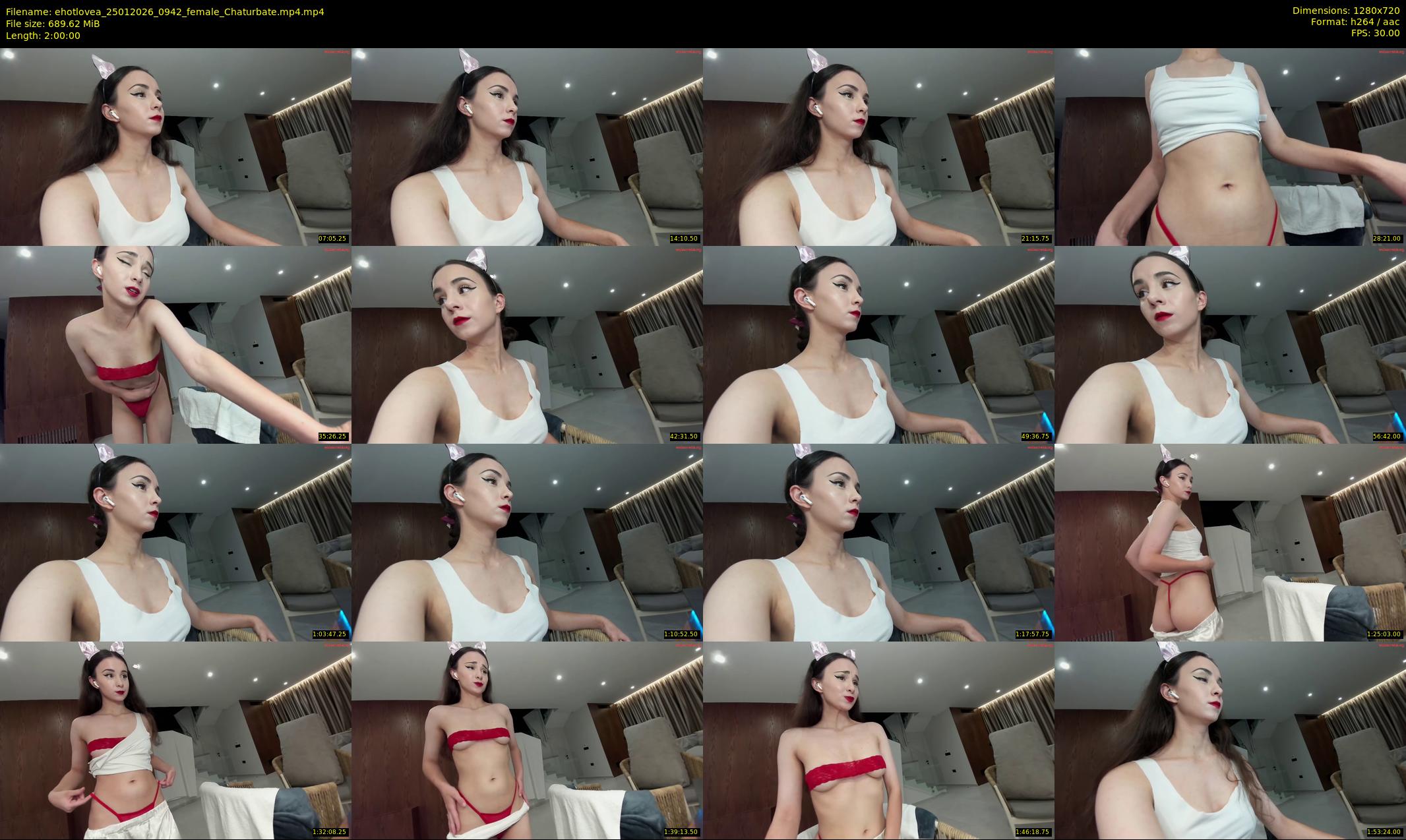 ehotlovea — 120 minute Chaturbate female cam show recording, 720p, Jan 25, 2026